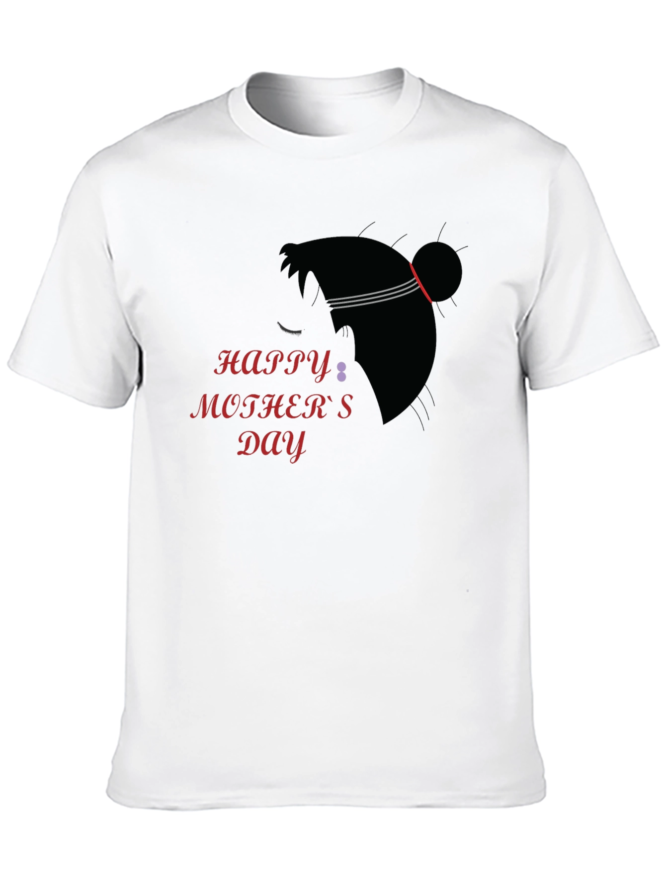 Happy Mothers Day Black T-Shirt