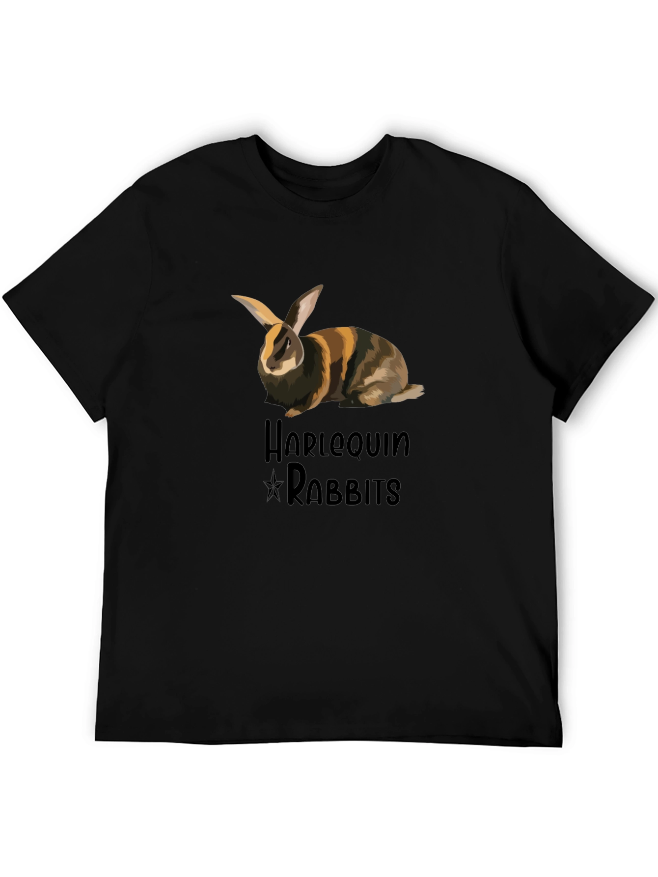 Harlequin Rabbit T-Shirt - Unique Design Comfortable Fit
