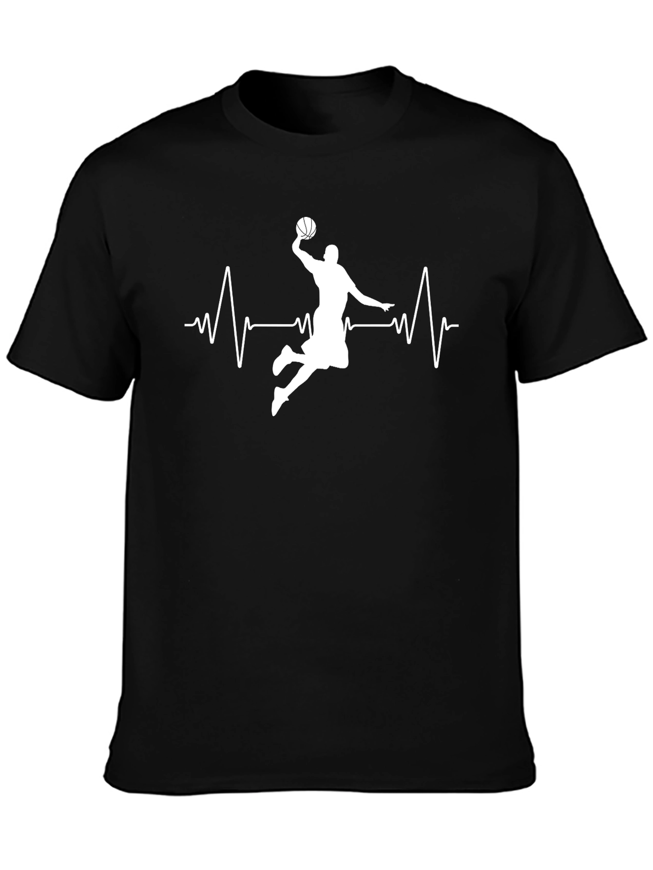 Basketball Heartbeat Graphic T-Shirt