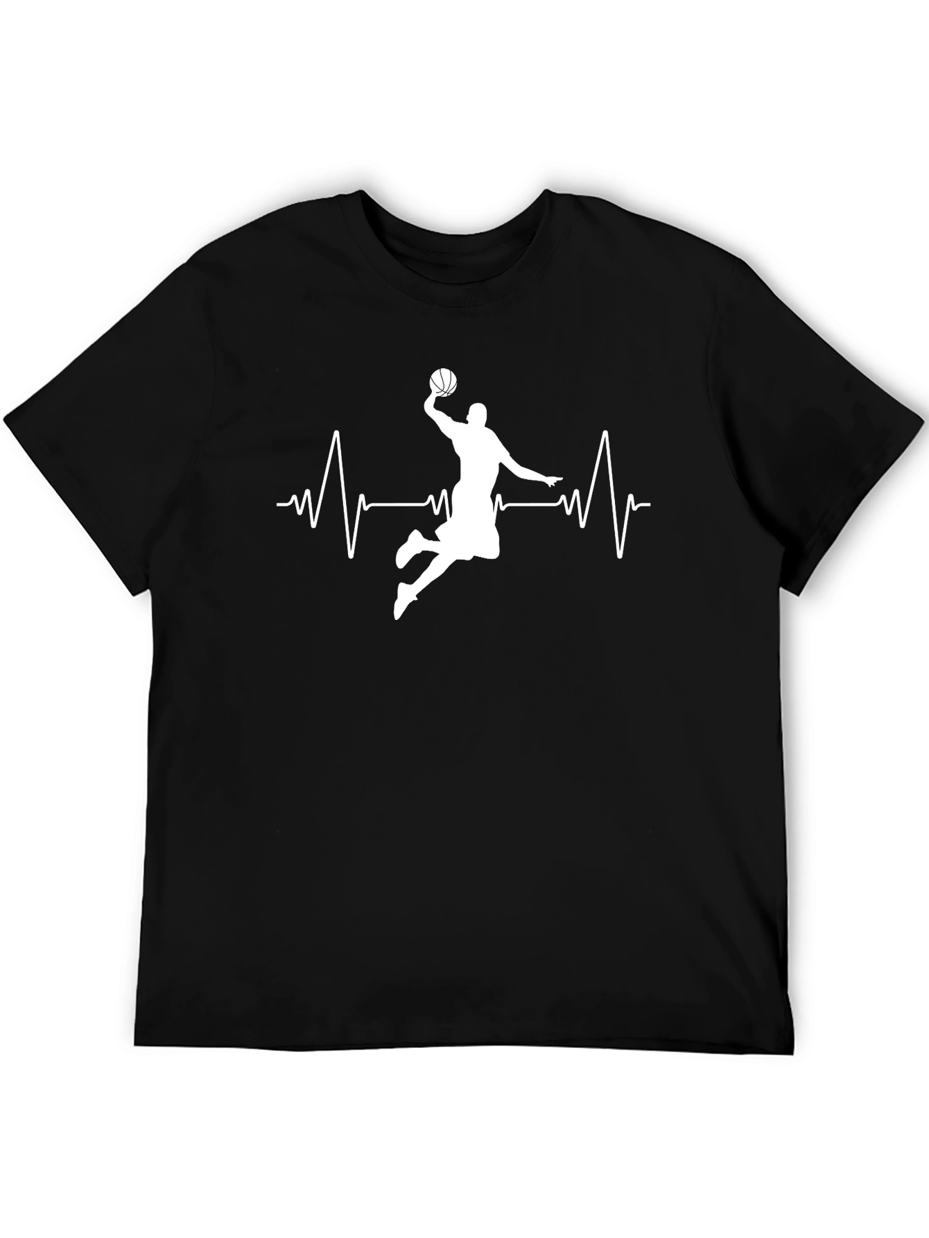 Basketball Heartbeat Graphic T-Shirt