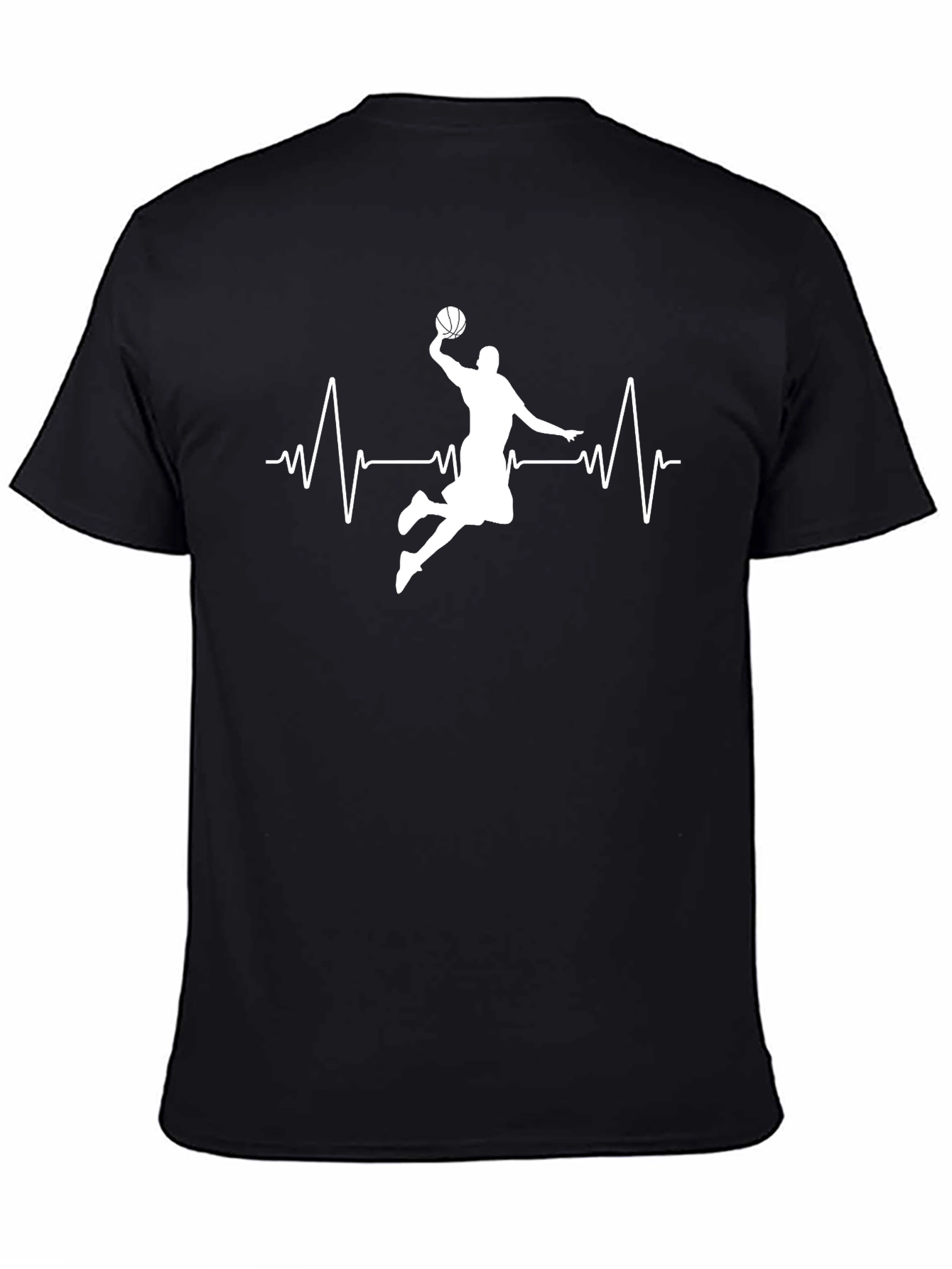 Basketball Heartbeat Graphic T-Shirt