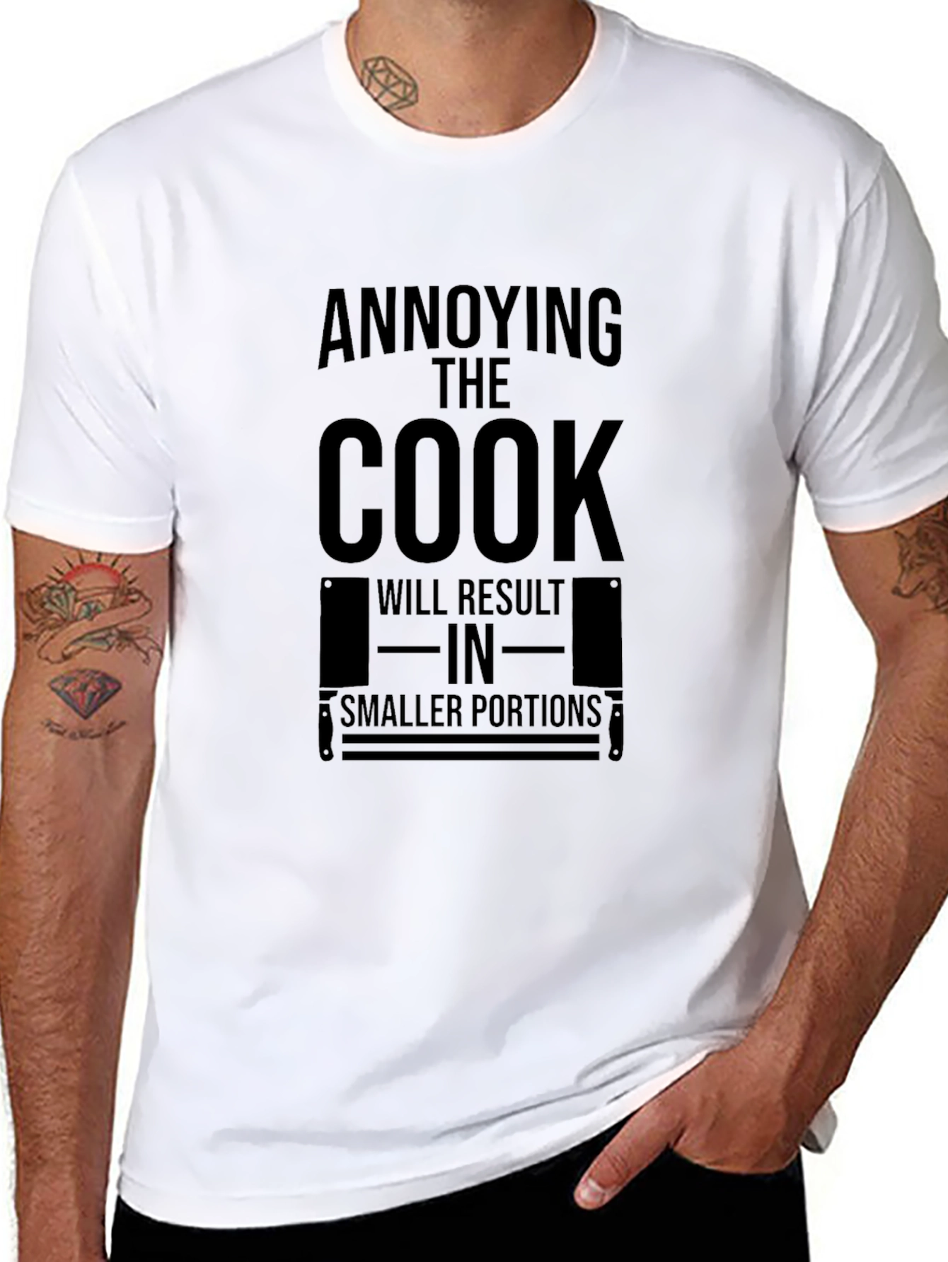 Annoying the Cook T-Shirt - Smaller Portions Warning