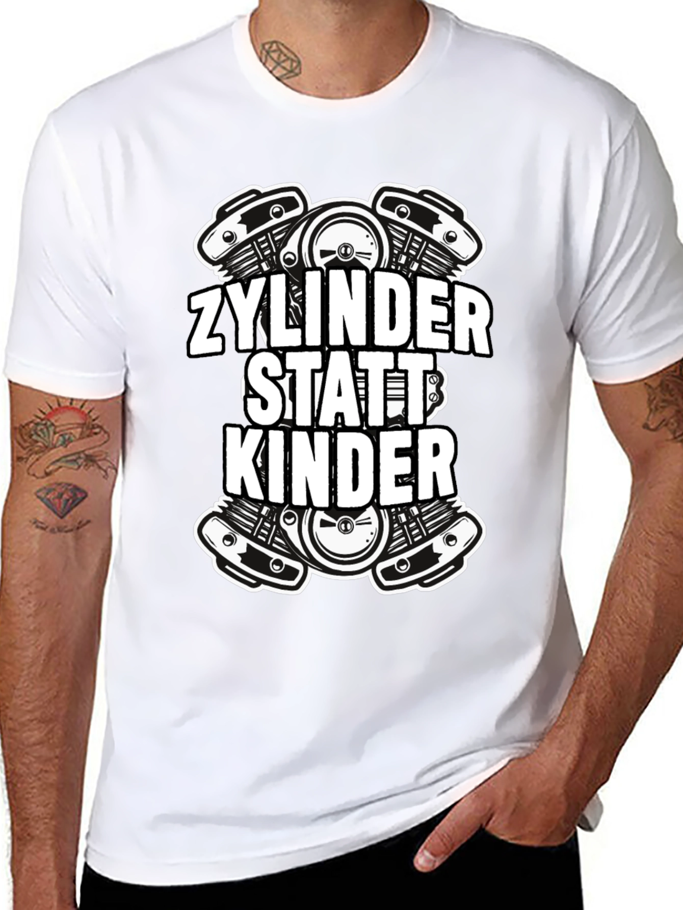 Zylinder Statt Kinder Graphic Tee