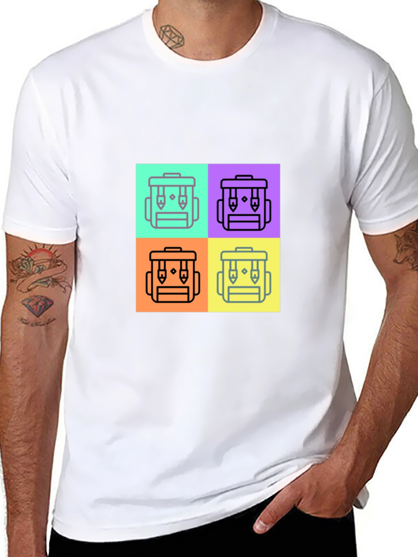 Funky Backpack Icon T-Shirt