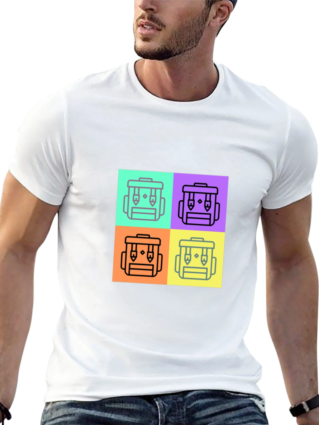 Funky Backpack Icon T-Shirt