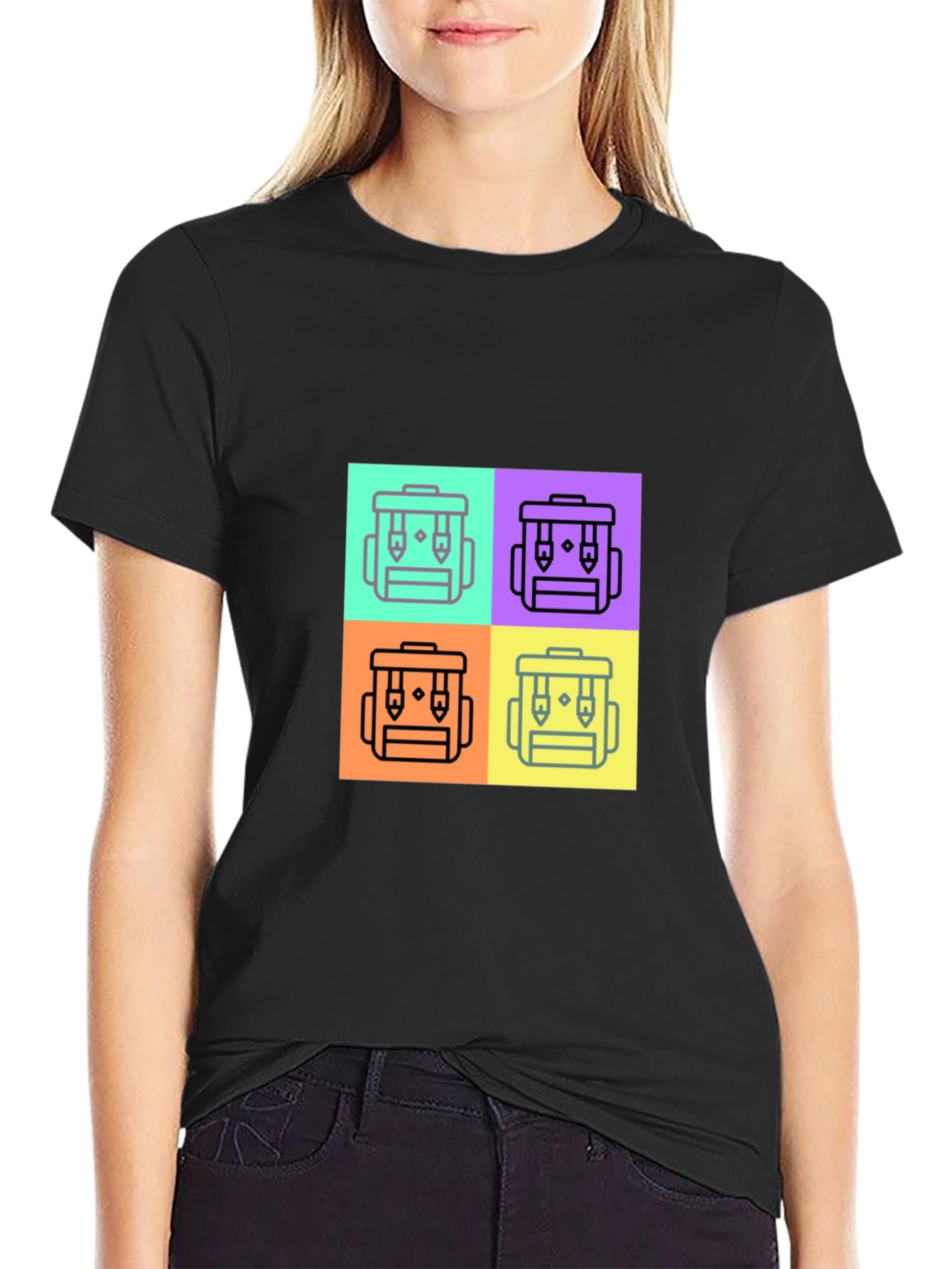Funky Backpack Icon T-Shirt