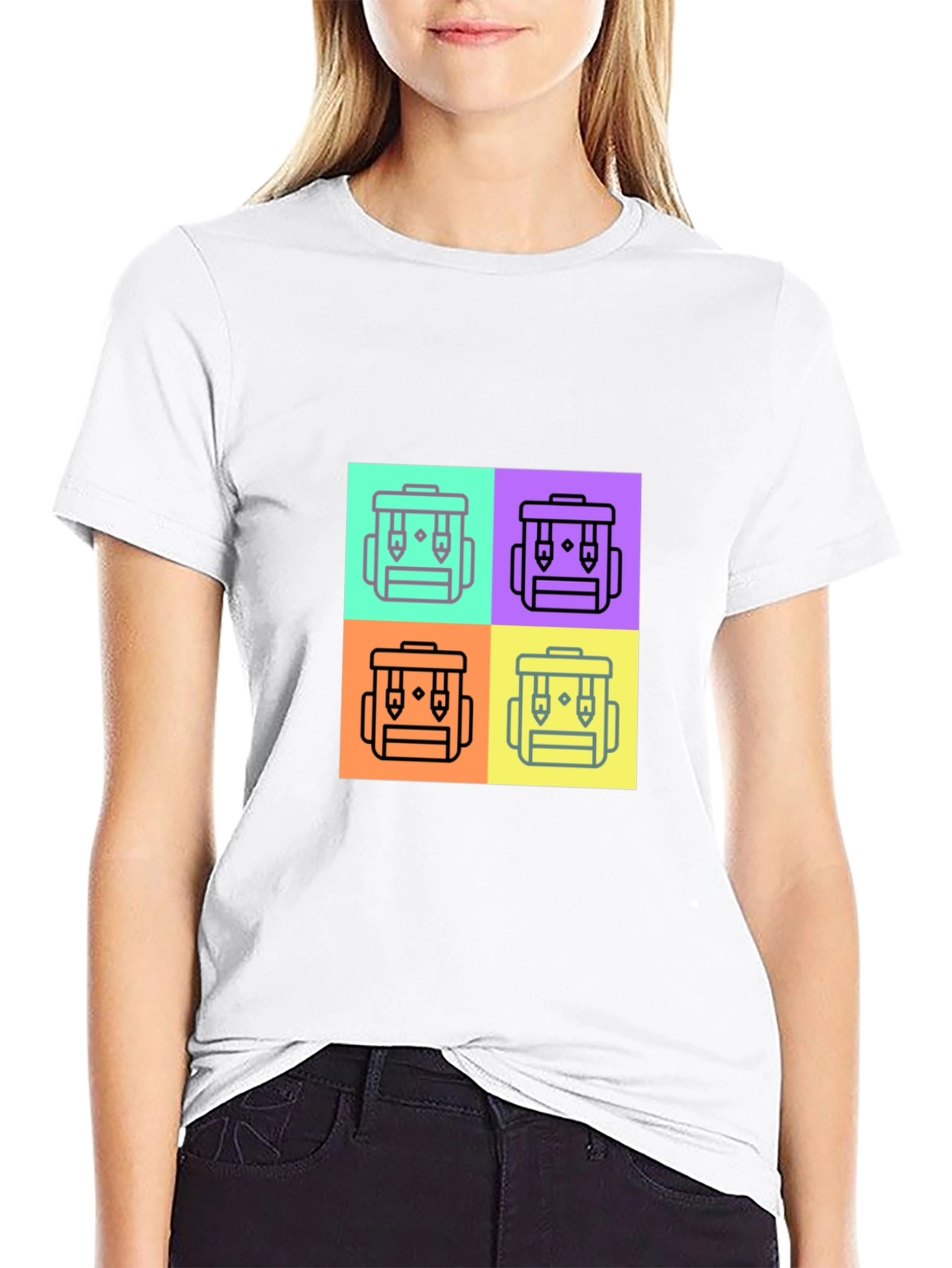 Funky Backpack Icon T-Shirt