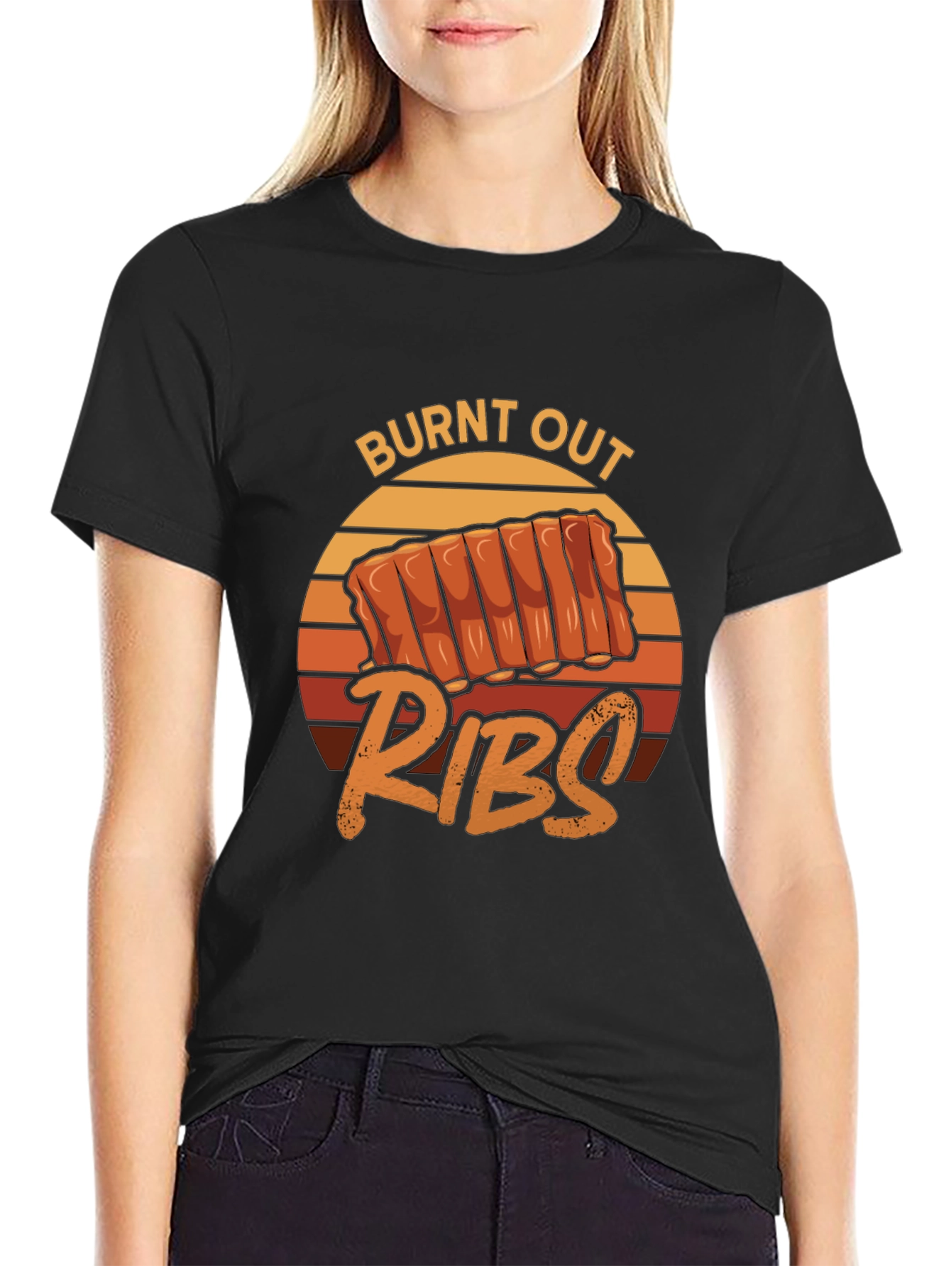 Burnt Out Ribs T-Shirt - BBQ Lovers Tee