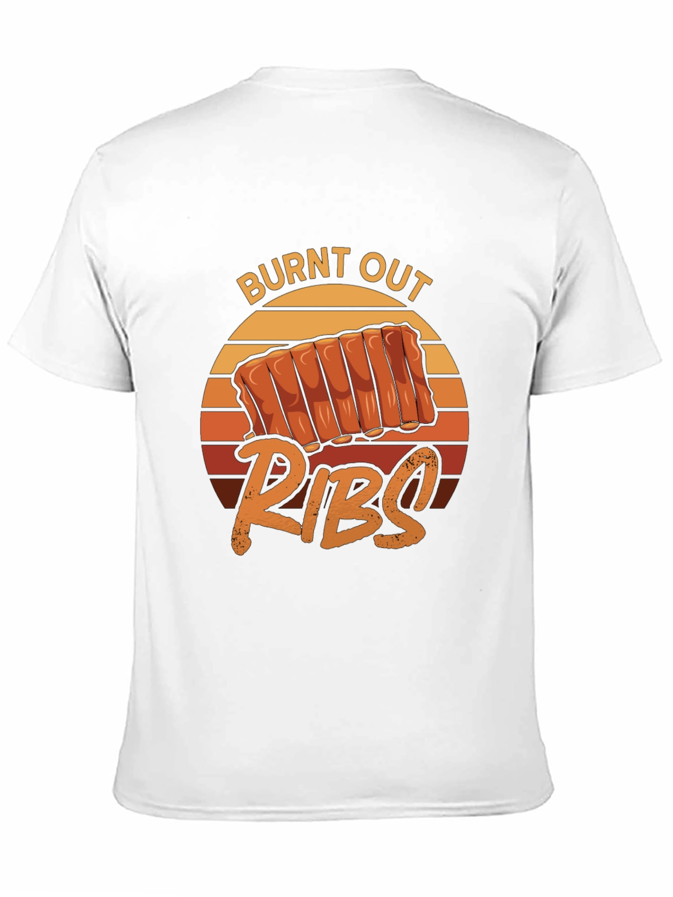 Burnt Out Ribs T-Shirt - BBQ Lovers Tee