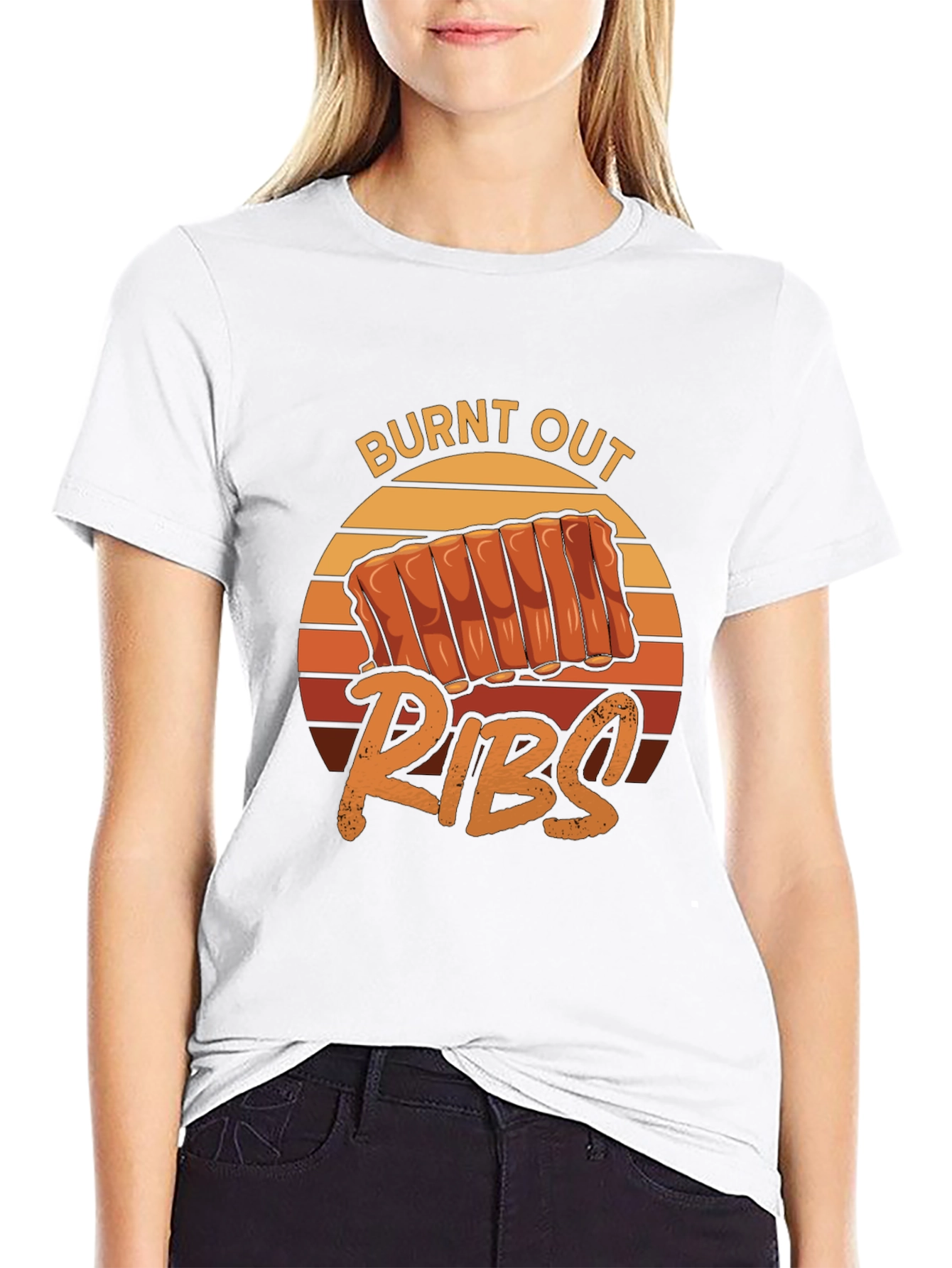 Burnt Out Ribs T-Shirt - BBQ Lovers Tee