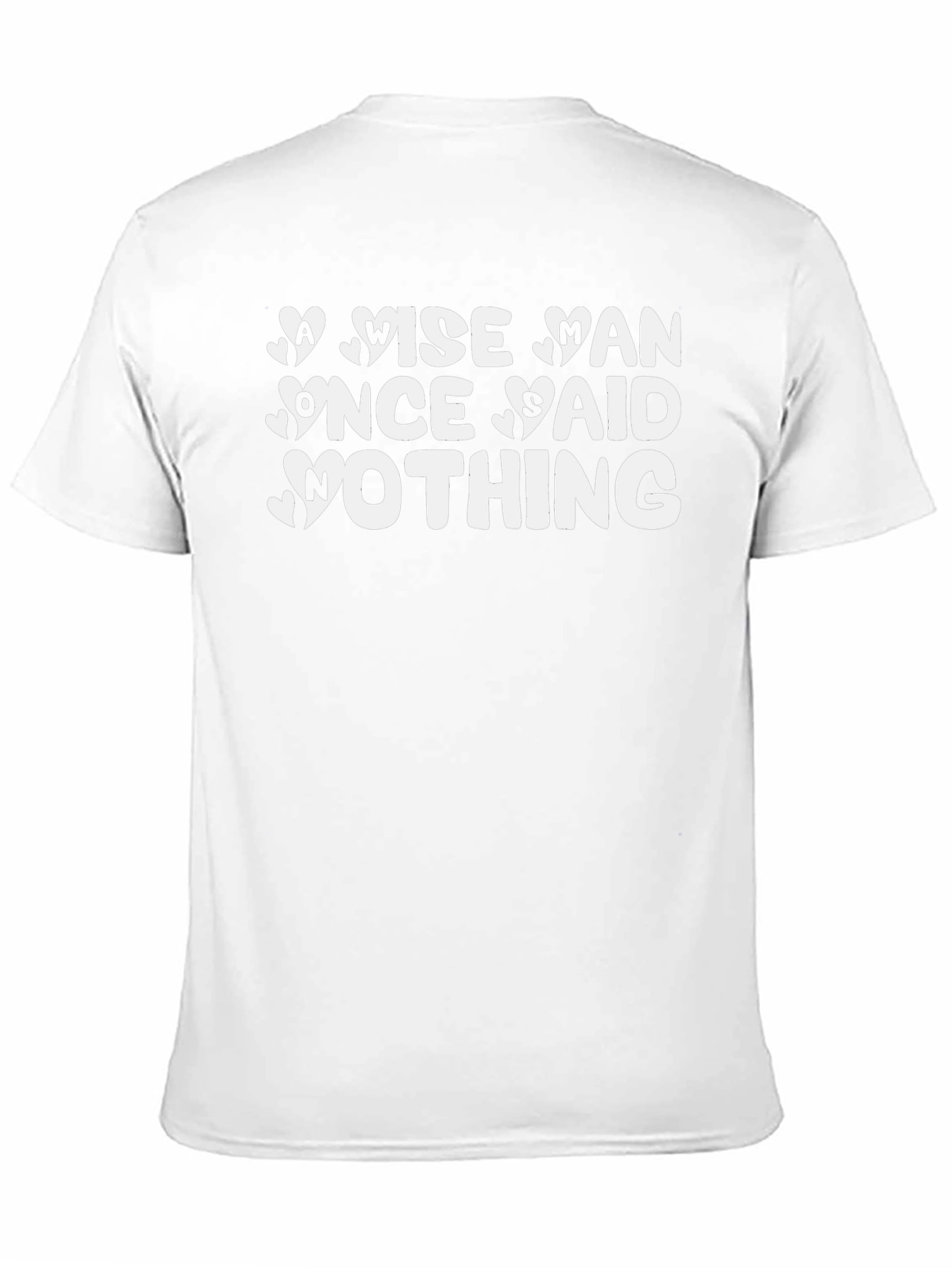 Wise Man Said Nothing Black T-Shirt