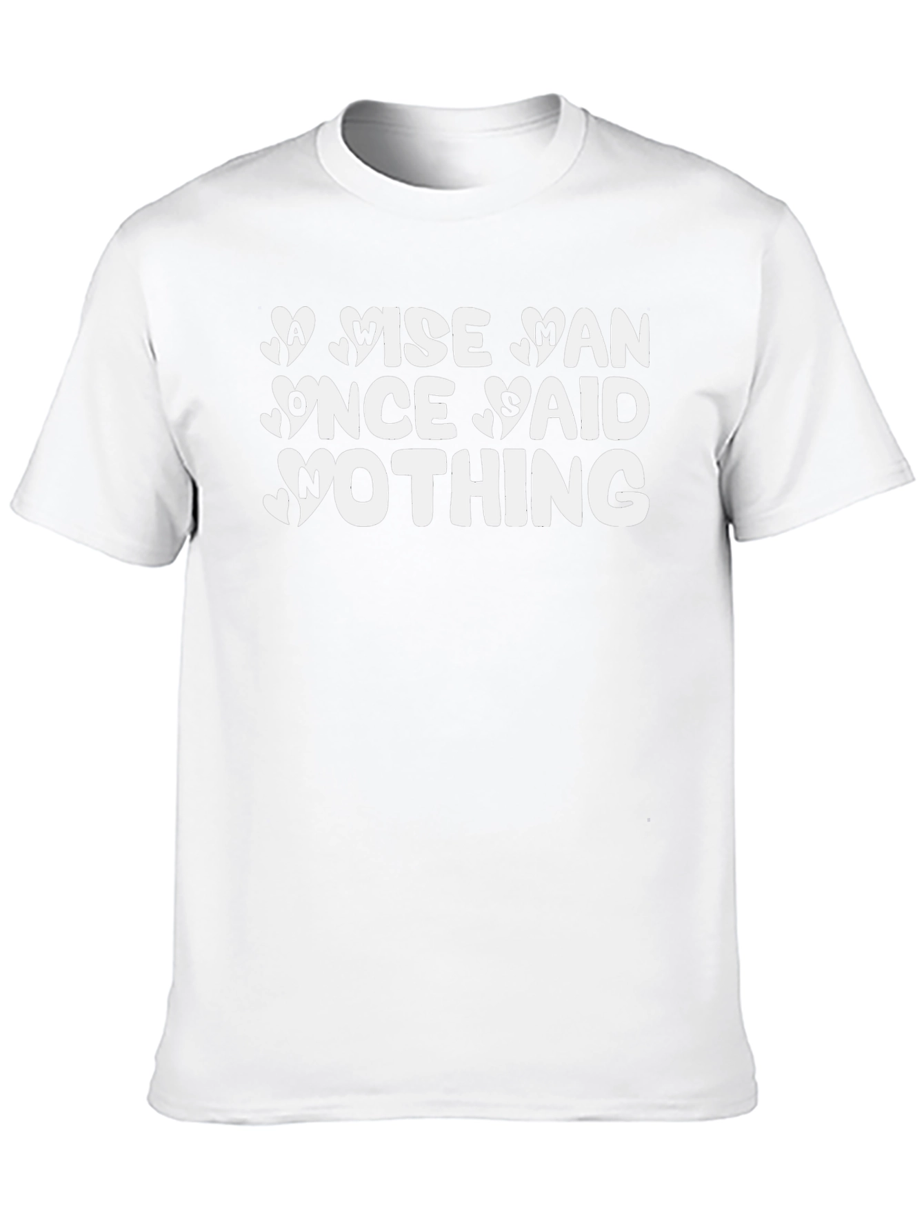 Wise Man Said Nothing Black T-Shirt