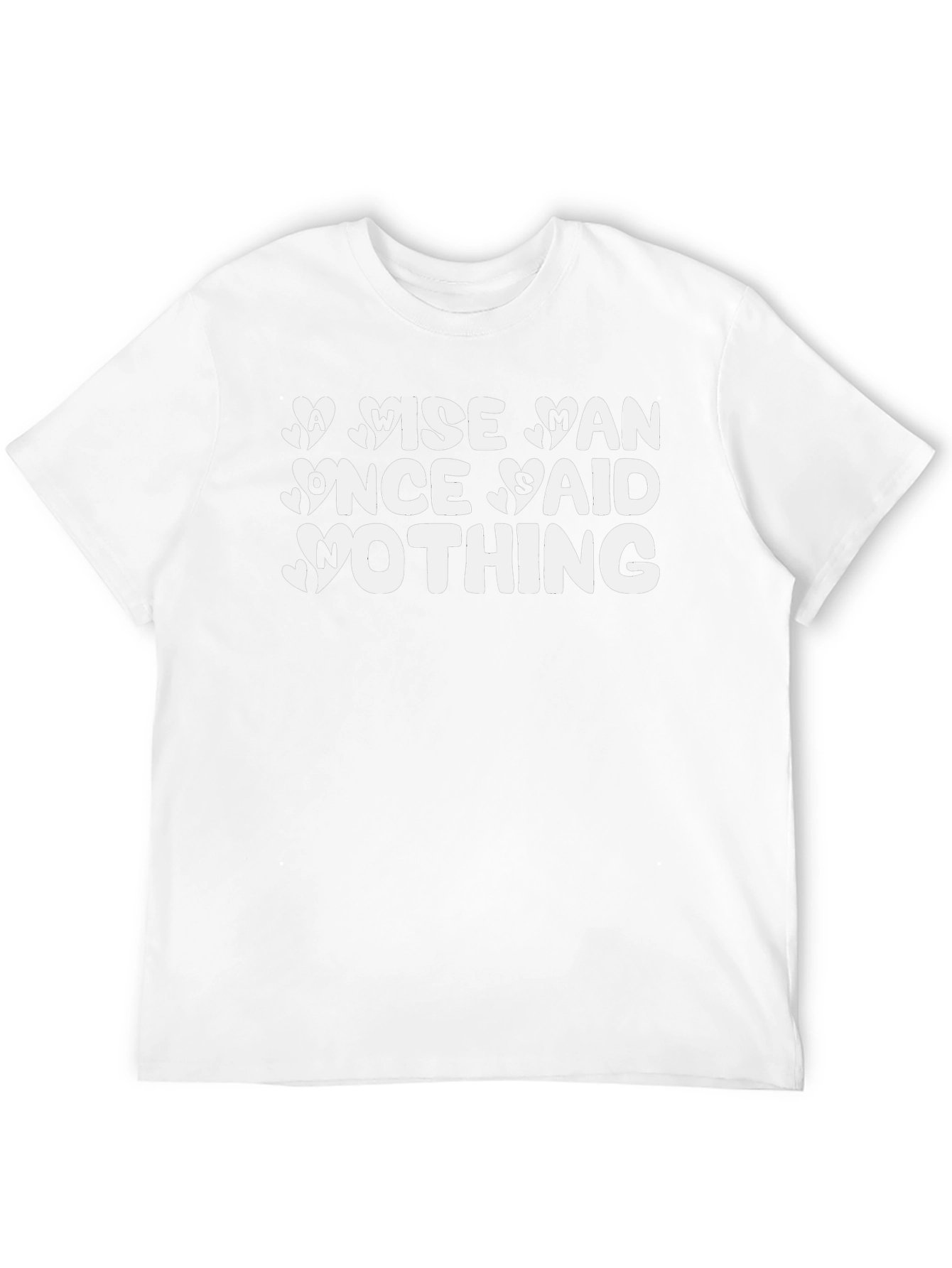 Wise Man Said Nothing Black T-Shirt