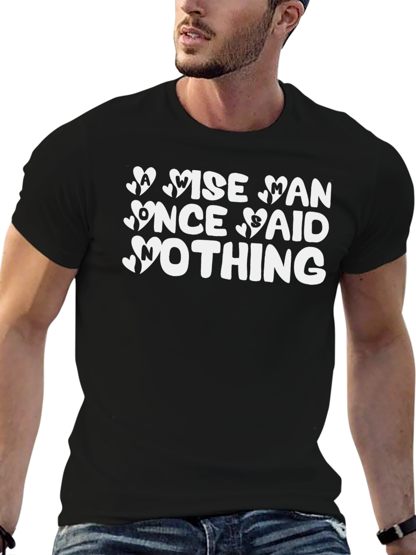 Wise Man Said Nothing Black T-Shirt