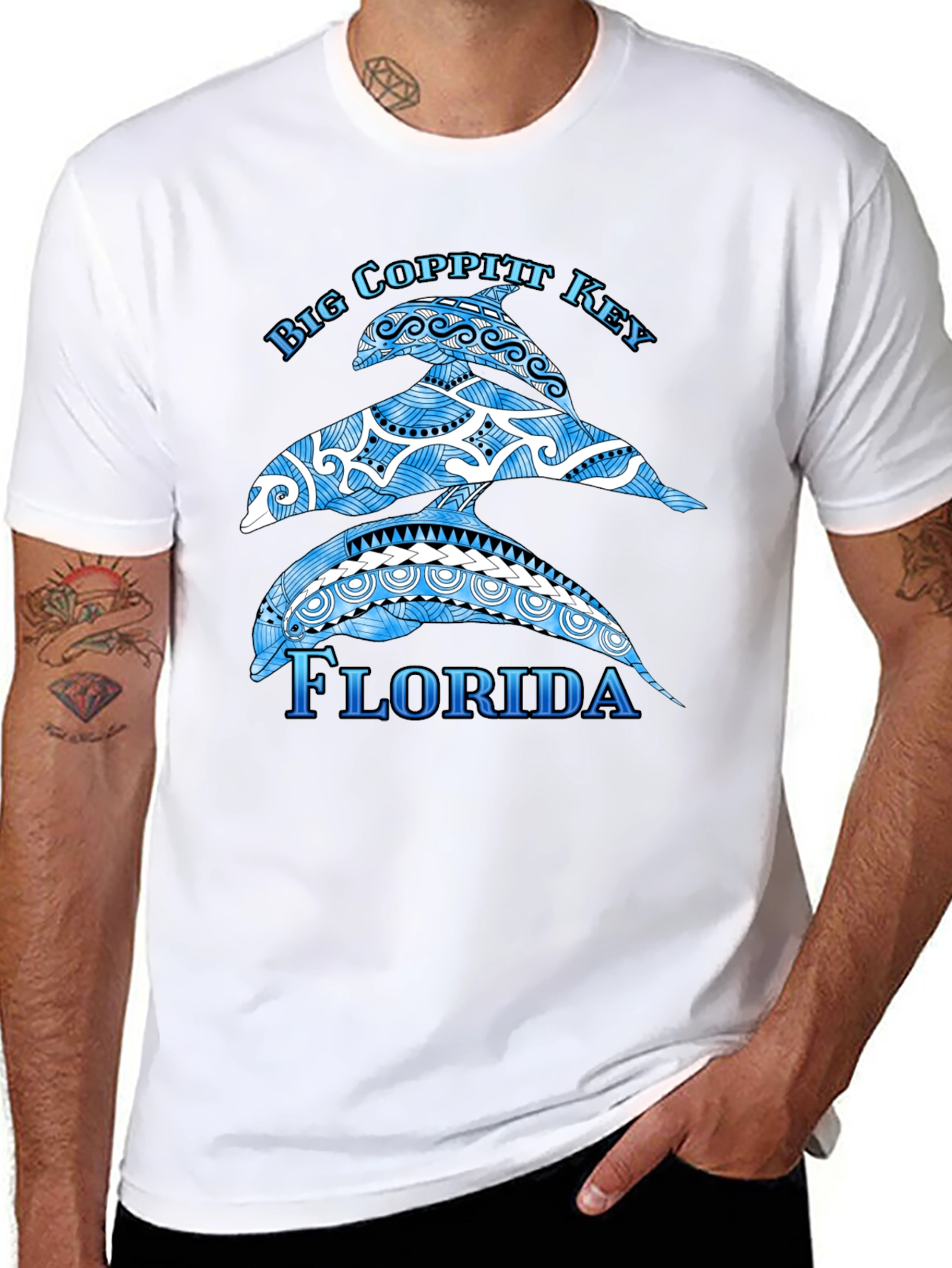 Big Coppitt Key Florida Dolphin T-Shirt