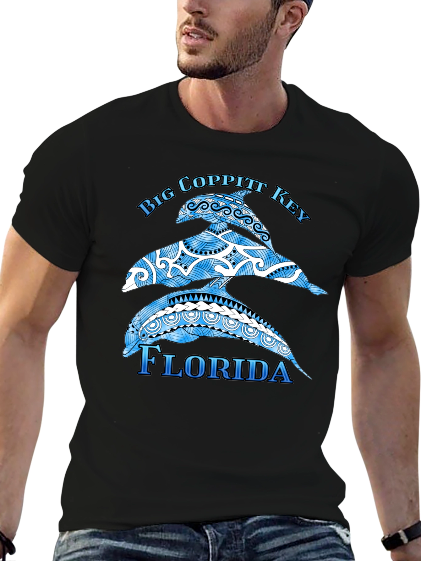 Big Coppitt Key Florida Dolphin T-Shirt