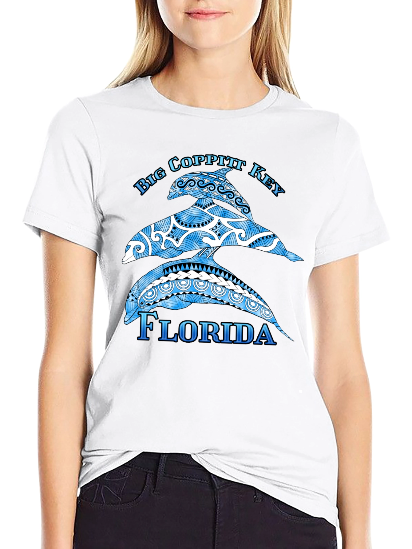 Big Coppitt Key Florida Dolphin T-Shirt