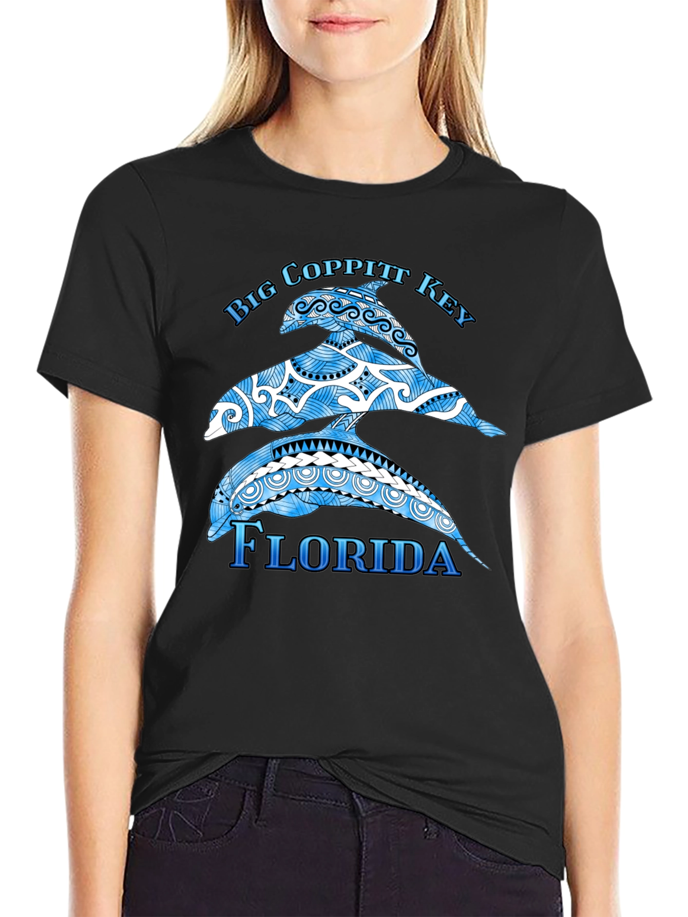 Big Coppitt Key Florida Dolphin T-Shirt