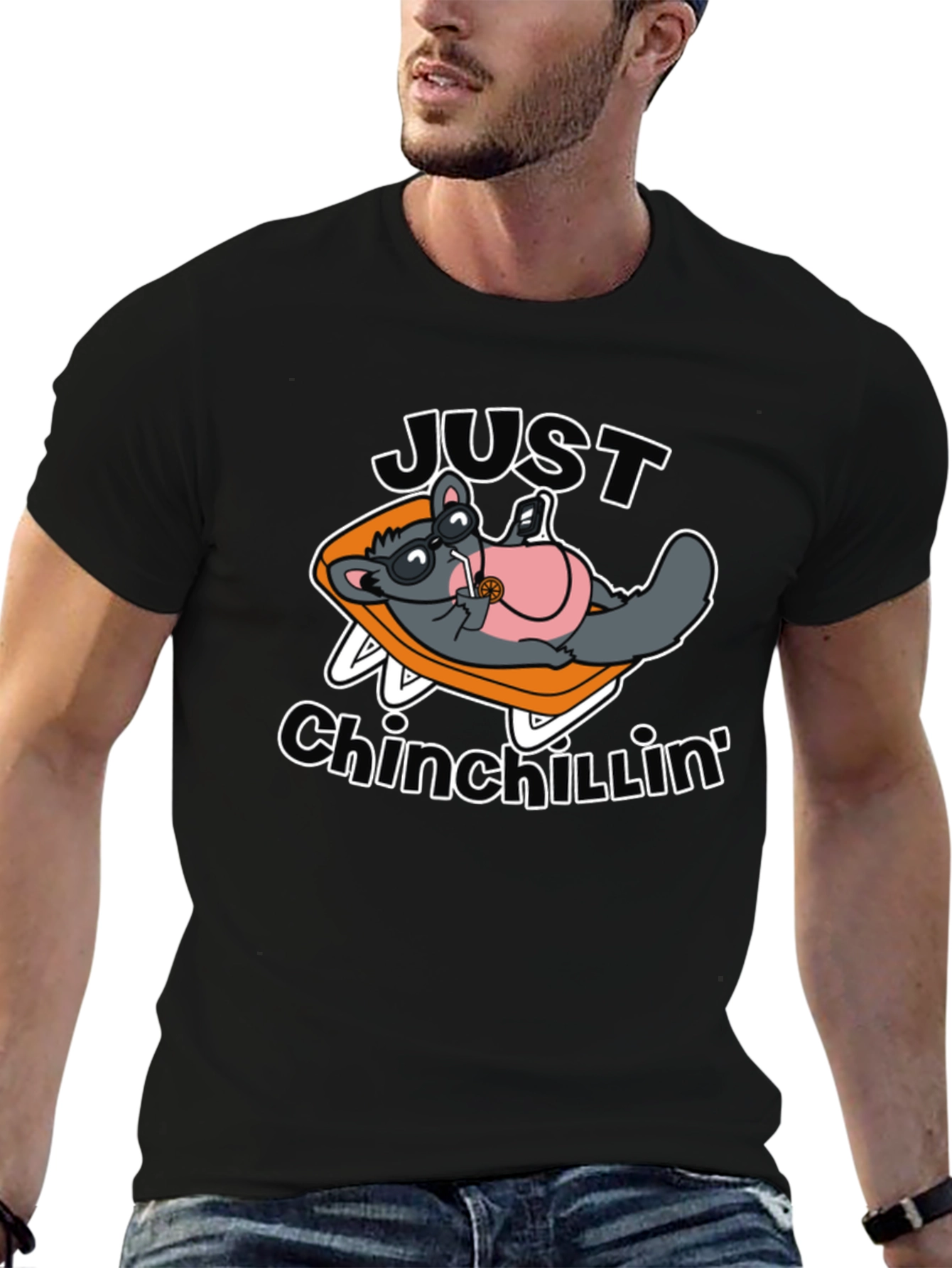 Just Chinchillin T-Shirt: Relaxed Rodent Design