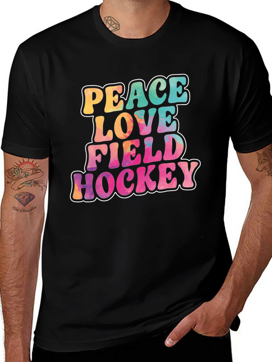 Peace Love Field Hockey T-Shirt