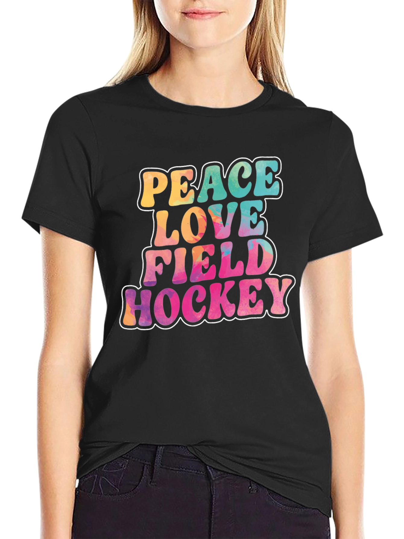 Peace Love Field Hockey T-Shirt