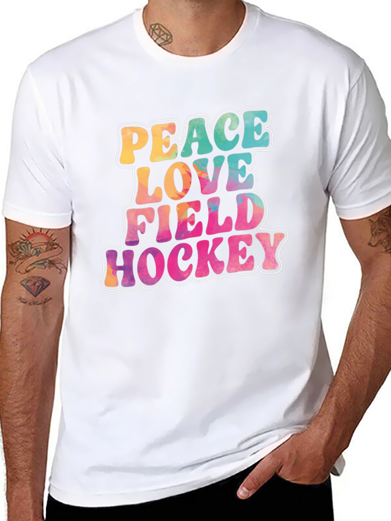 Peace Love Field Hockey T-Shirt