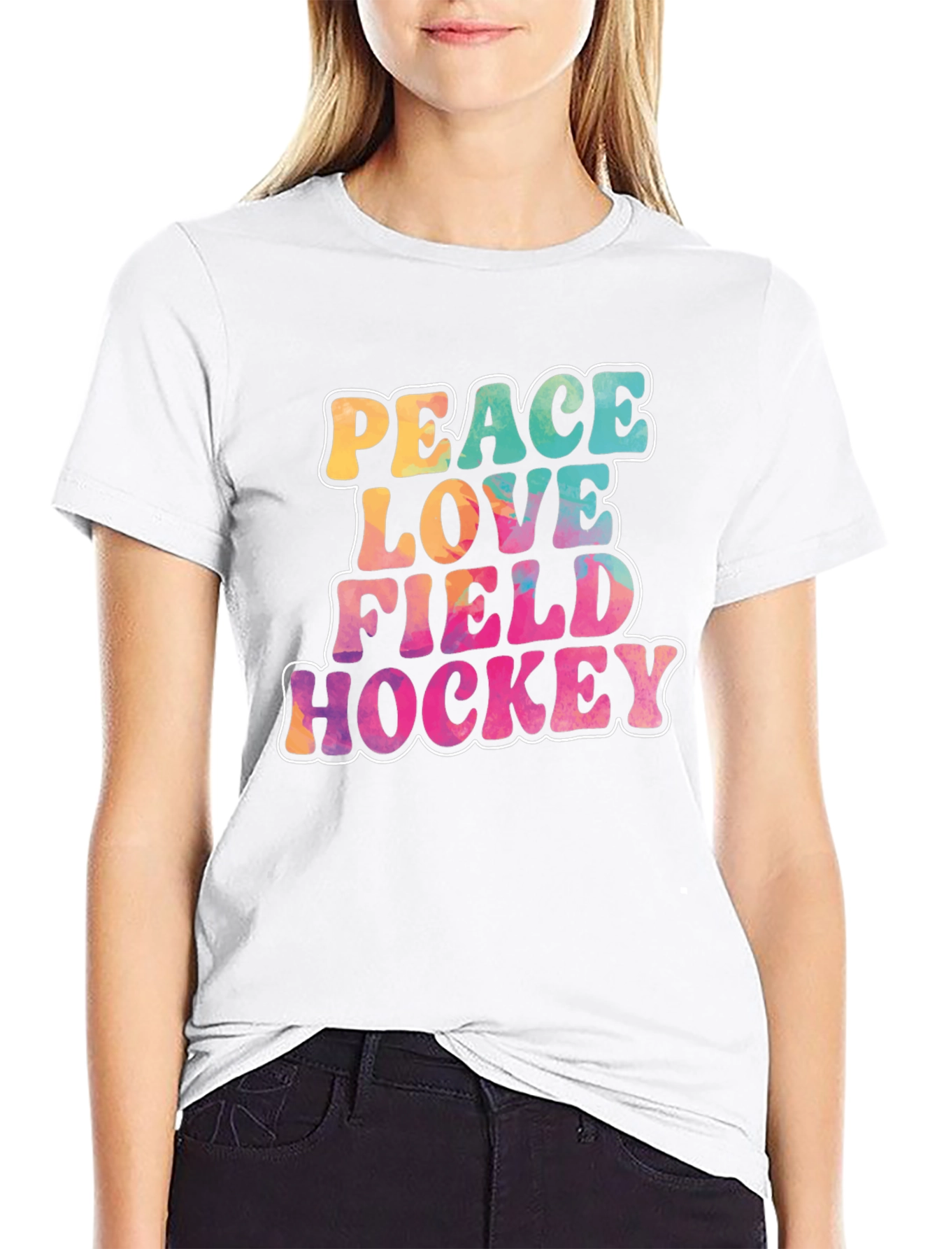Peace Love Field Hockey T-Shirt