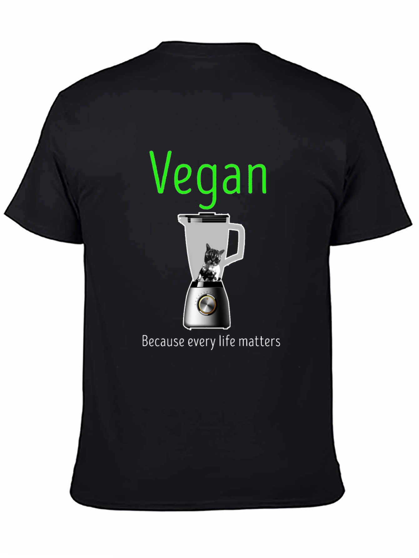 Vegan Graphic Tee: Every Life Matters T-Shirt