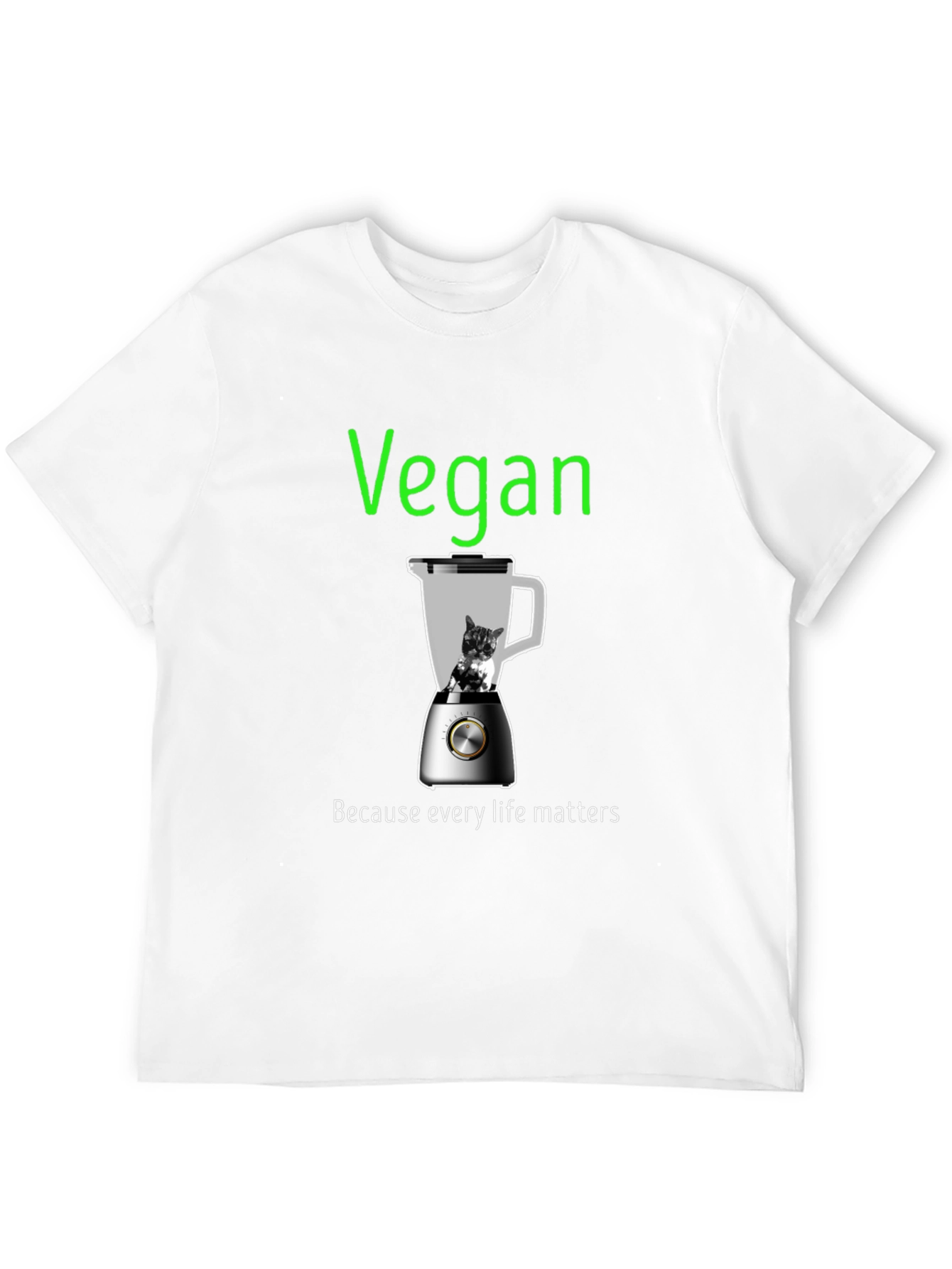 Vegan Graphic Tee: Every Life Matters T-Shirt