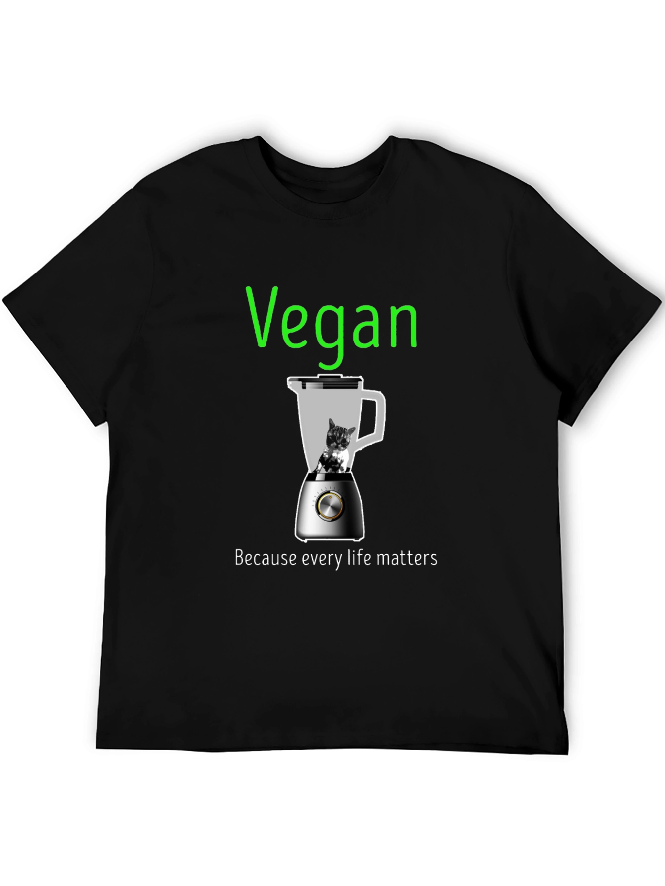 Vegan Graphic Tee: Every Life Matters T-Shirt