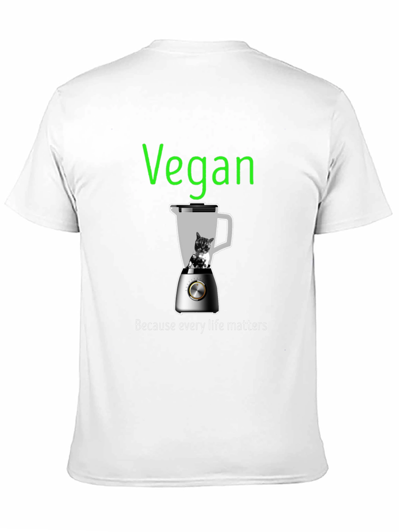 Vegan Graphic Tee: Every Life Matters T-Shirt