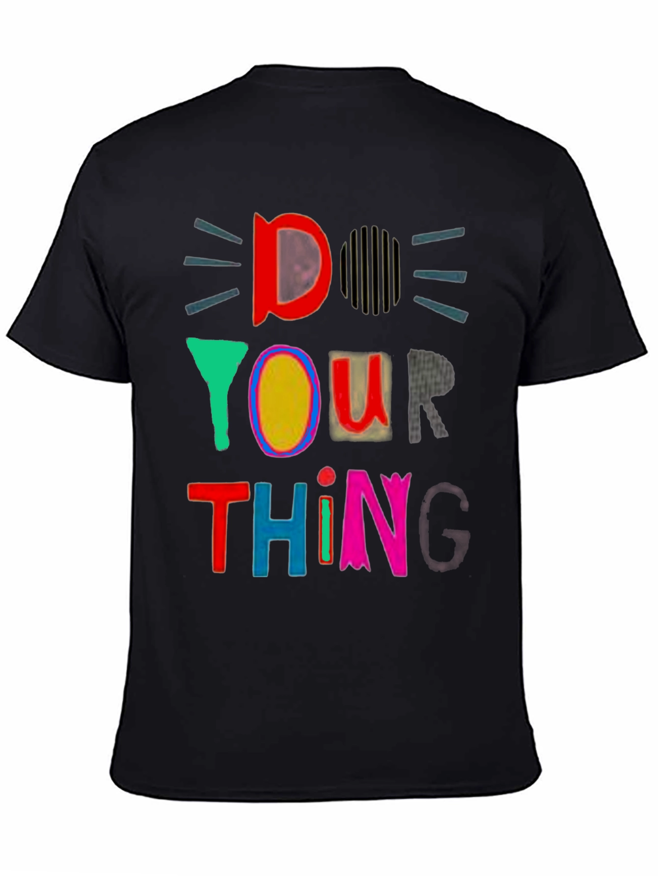 Do Your Thing Graphic Tee - Black Cotton T-Shirt