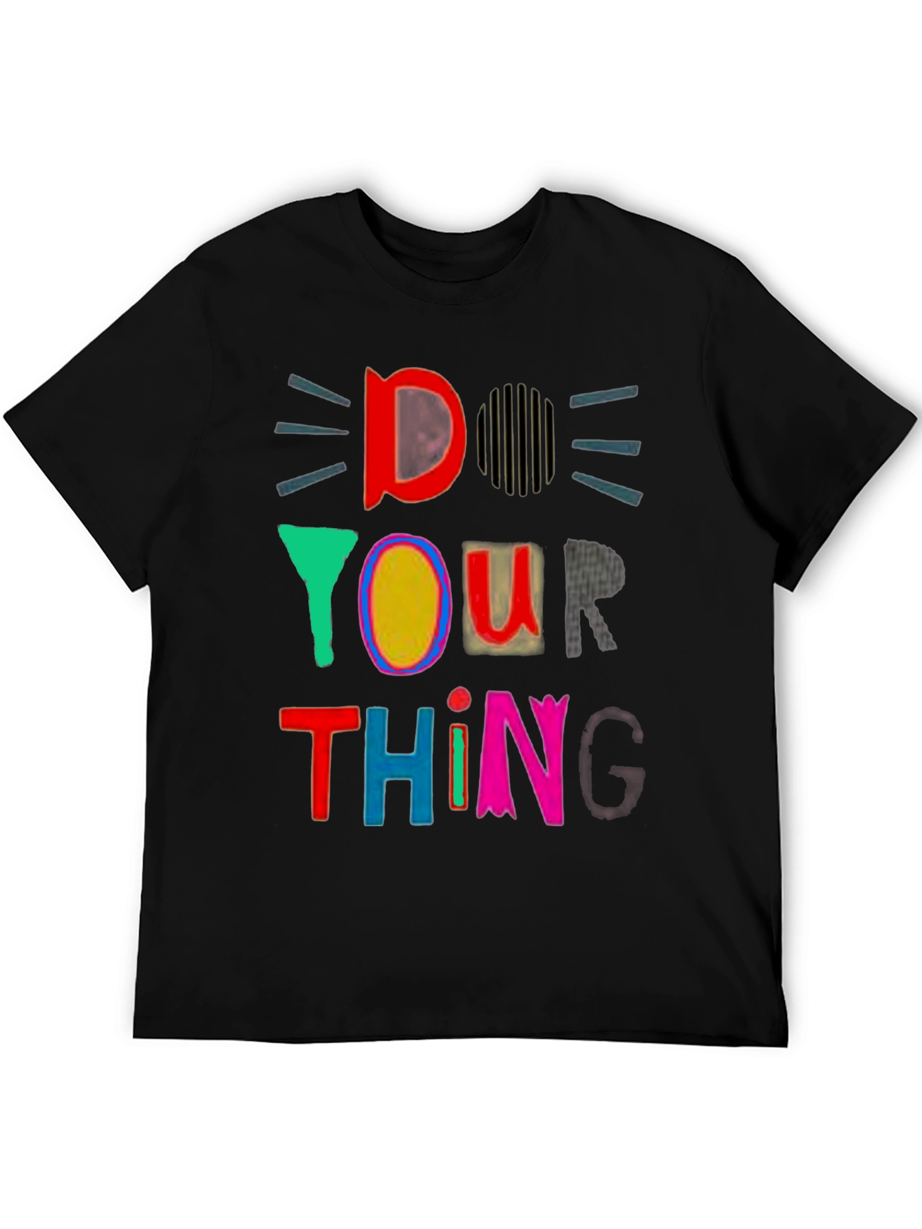 Do Your Thing Graphic Tee - Black Cotton T-Shirt