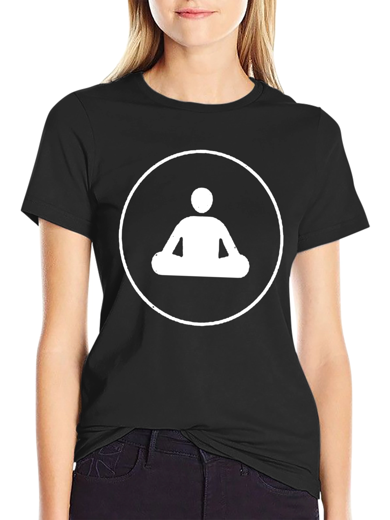 Meditate Black T-Shirt: Find Your Inner Peace