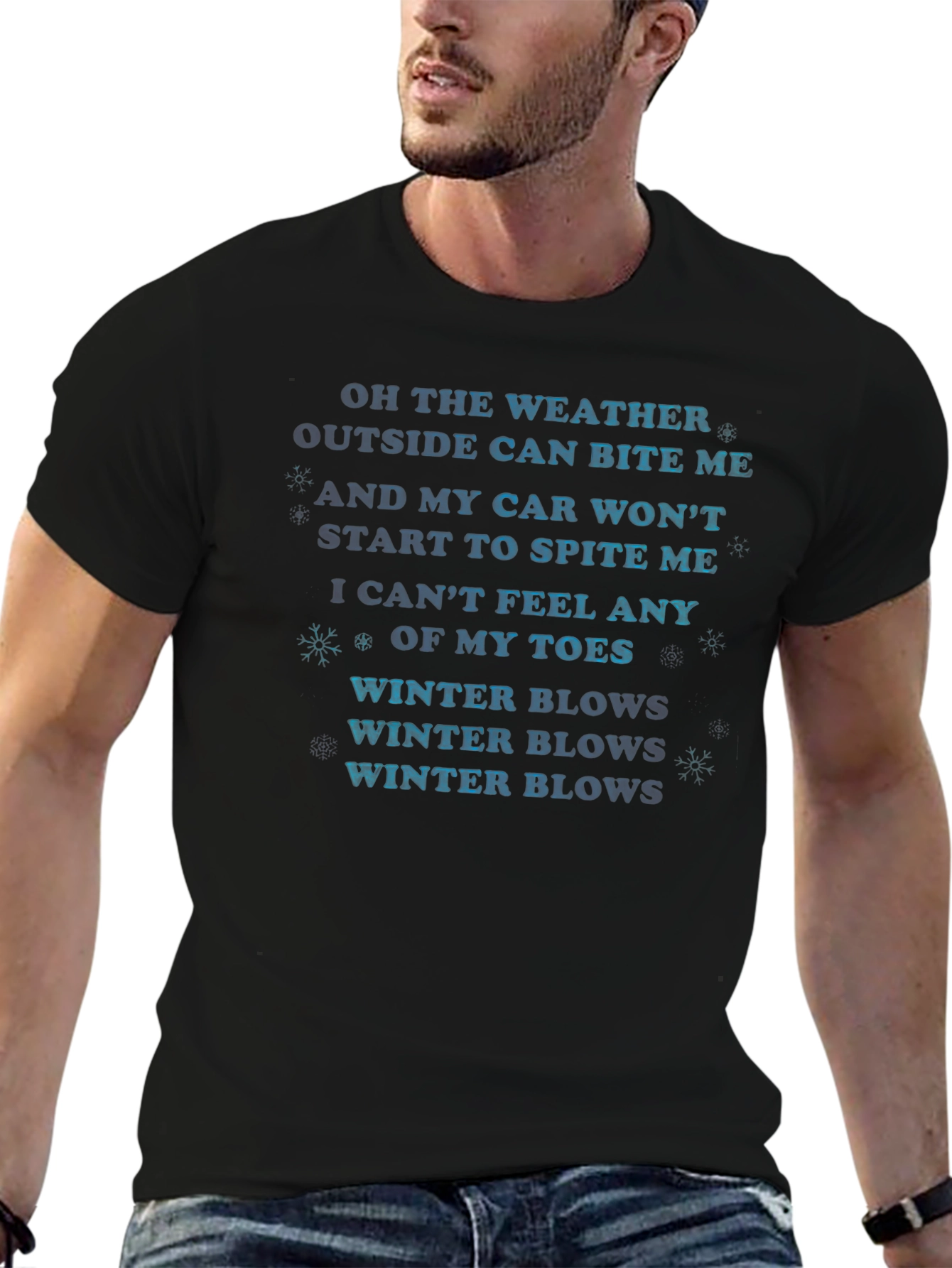 Funny Winter Weather Graphic T-Shirt
