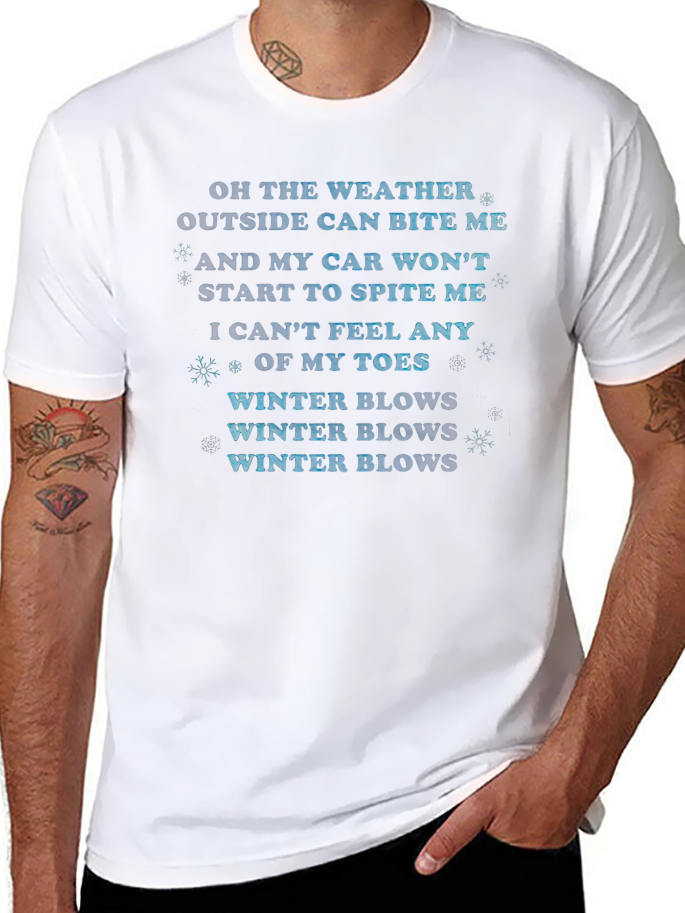 Funny Winter Weather Graphic T-Shirt