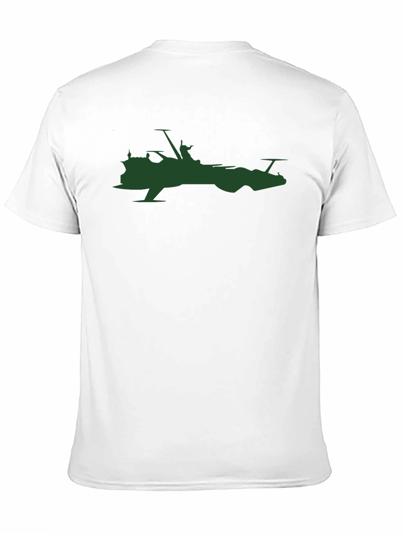 Sci-Fi Ship Silhouette T-Shirt - Black