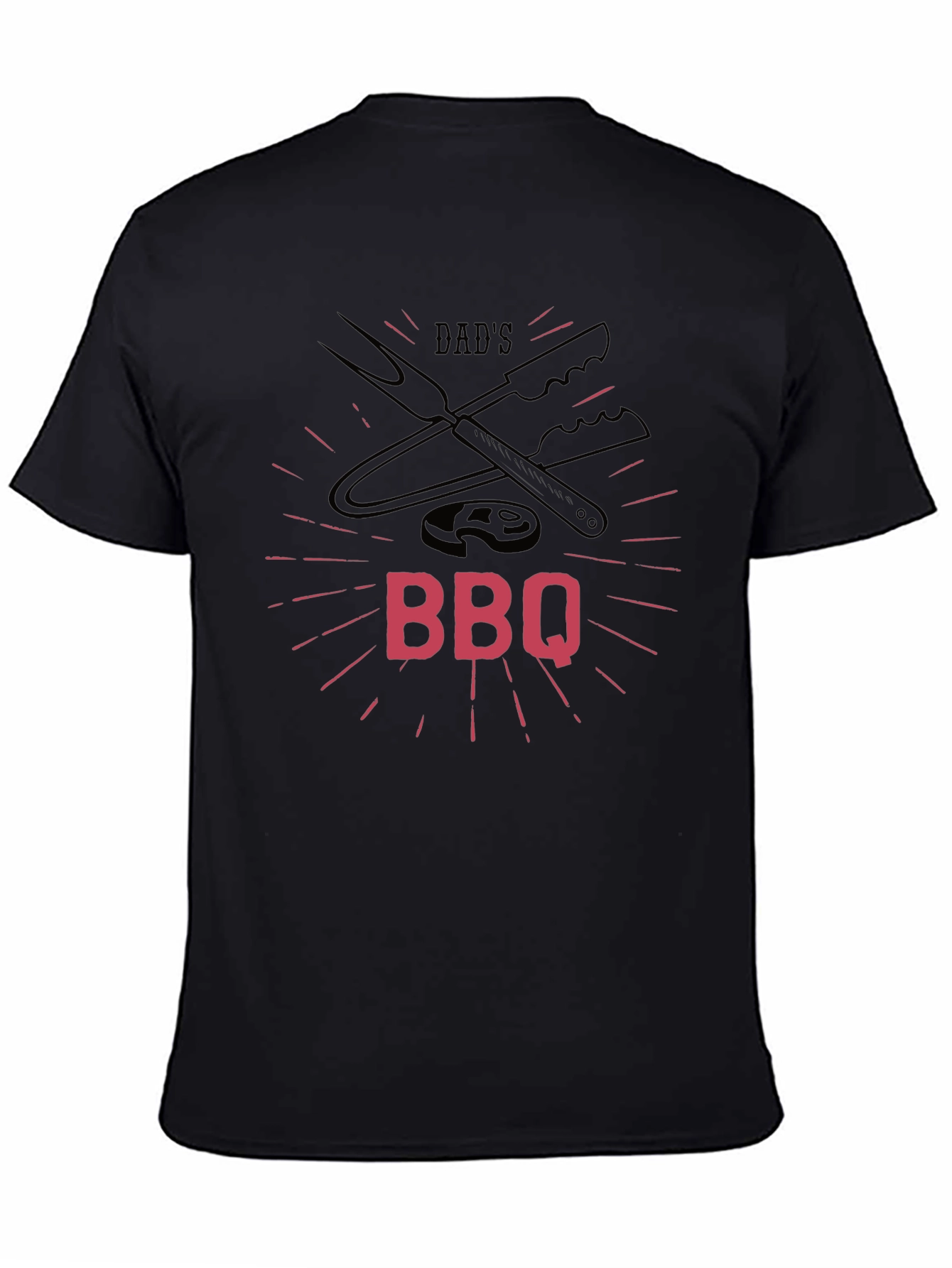 Dads BBQ Graphic T-Shirt - Black