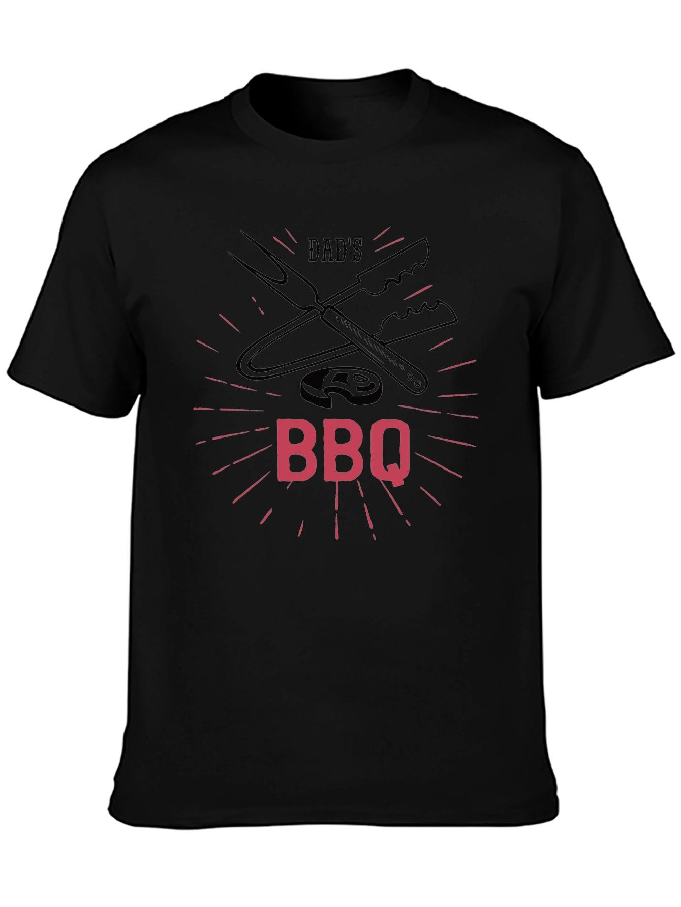 Dads BBQ Graphic T-Shirt - Black