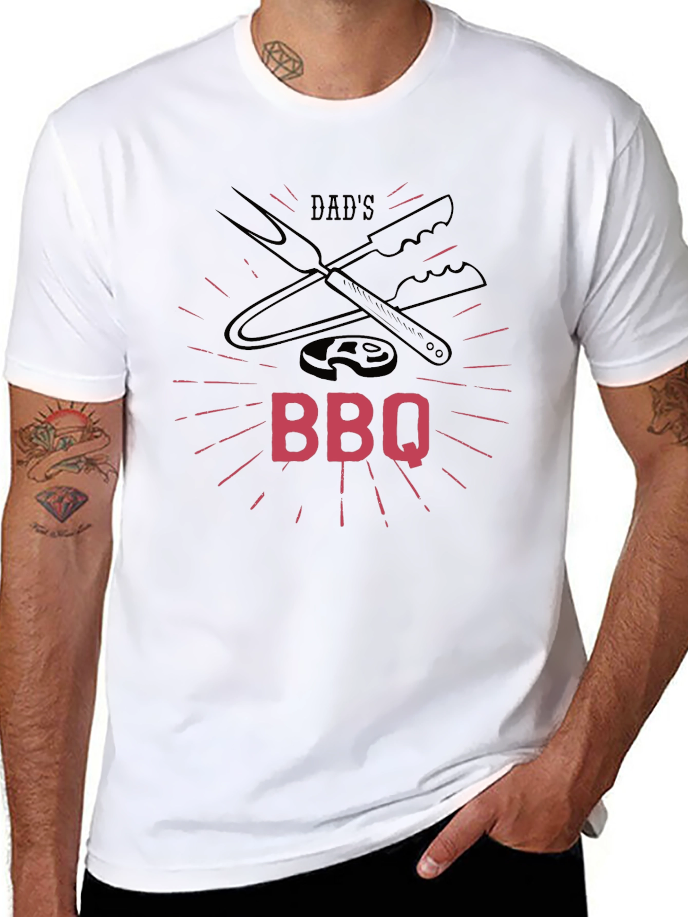 Dads BBQ Graphic T-Shirt - Black