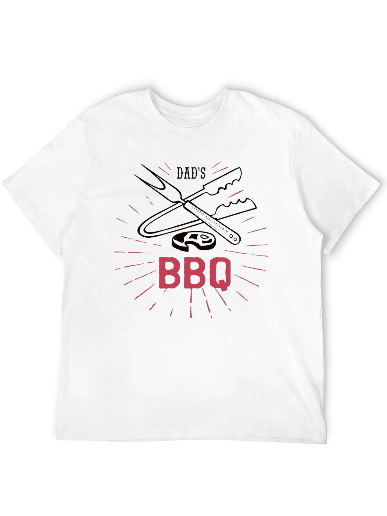 Dads BBQ Graphic T-Shirt - Black