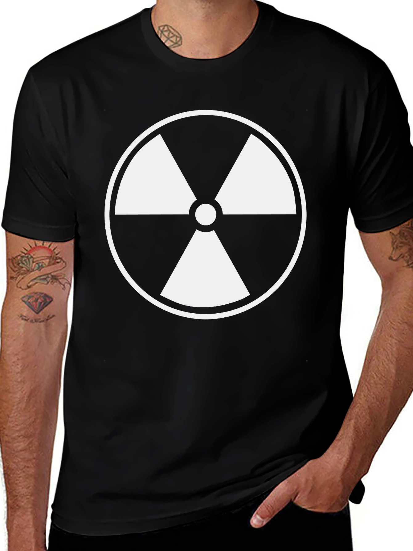 Radioactive Symbol T-Shirt - Black