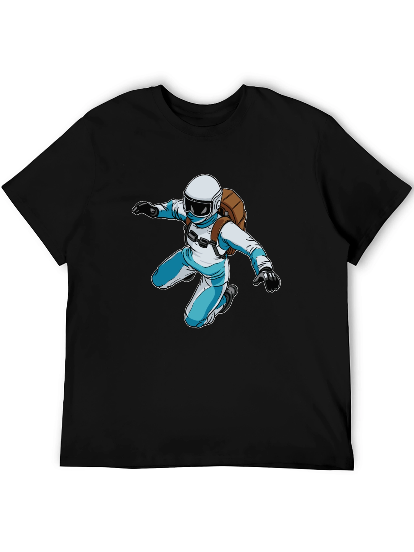 Skydiver Graphic Black T-Shirt