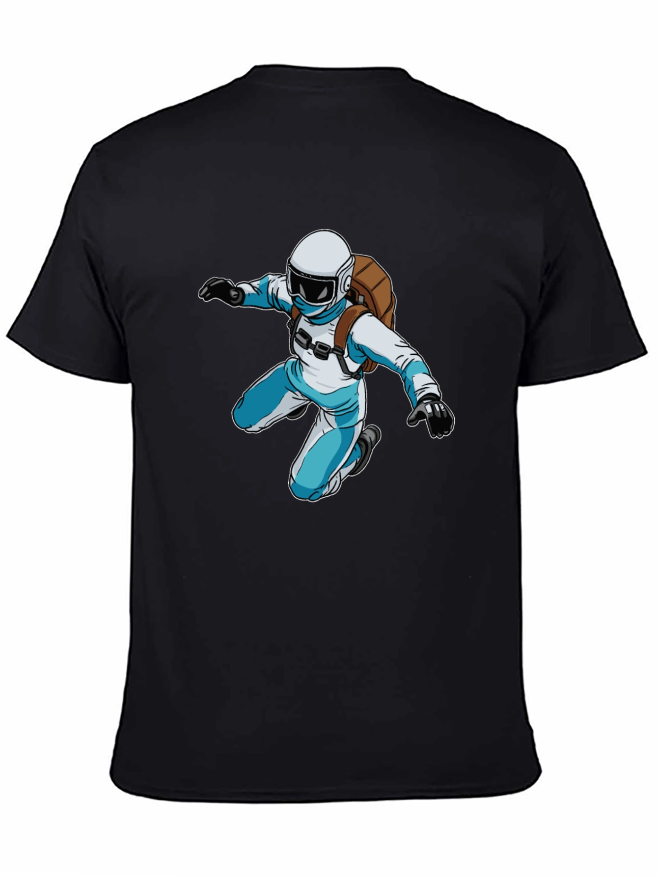 Skydiver Graphic Black T-Shirt
