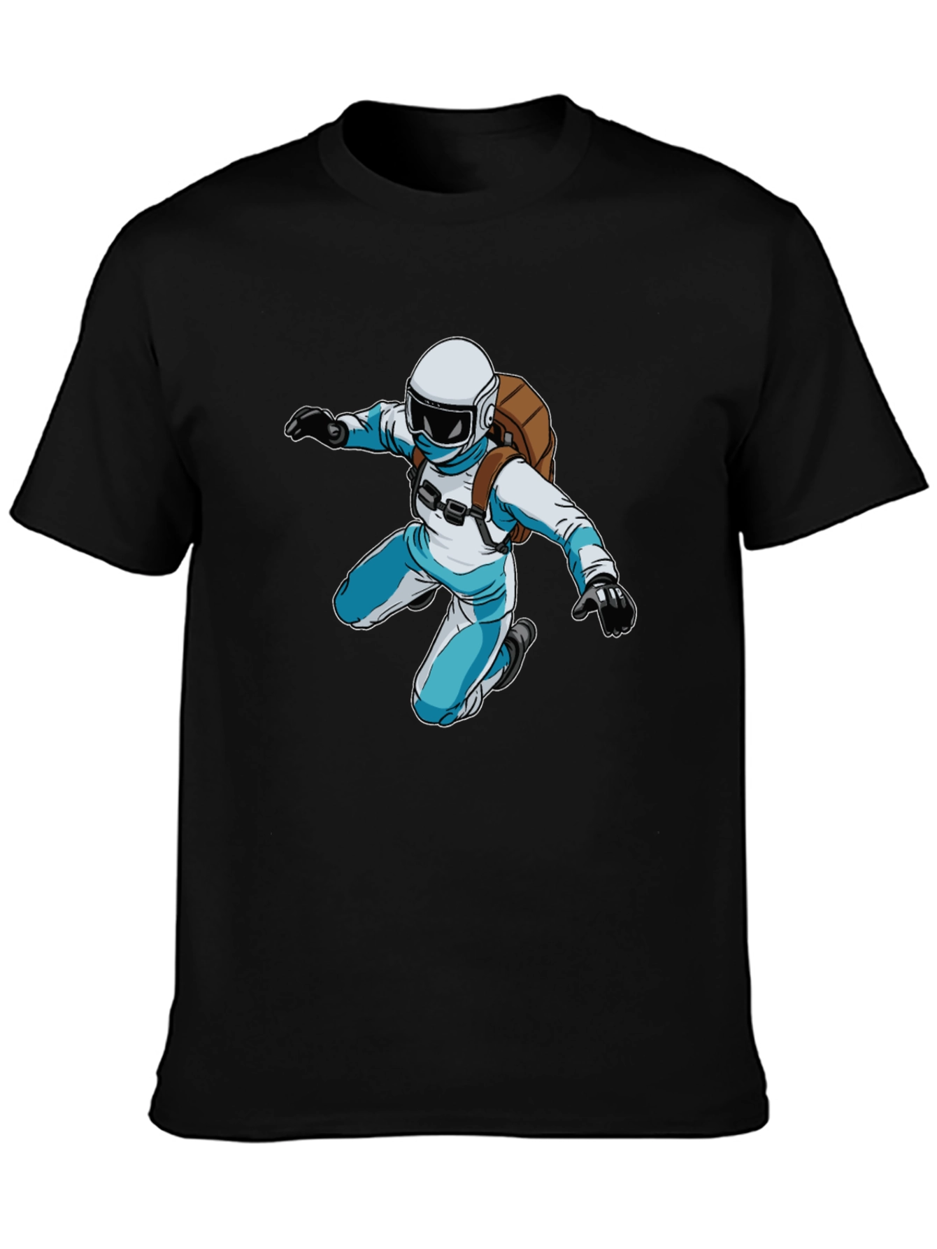 Skydiver Graphic Black T-Shirt