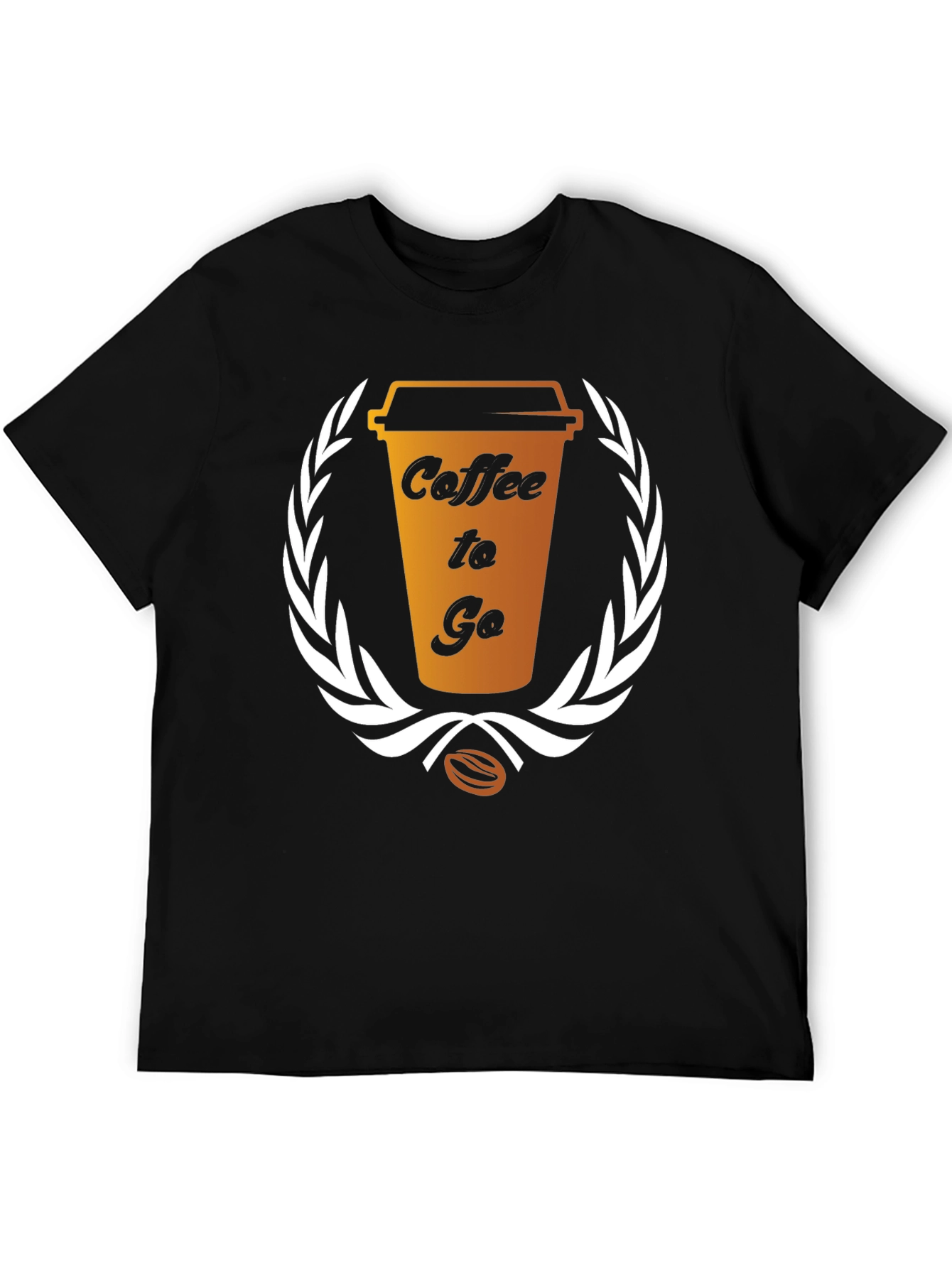 Coffee To Go Graphic Tee - Black Unisex T-Shirt