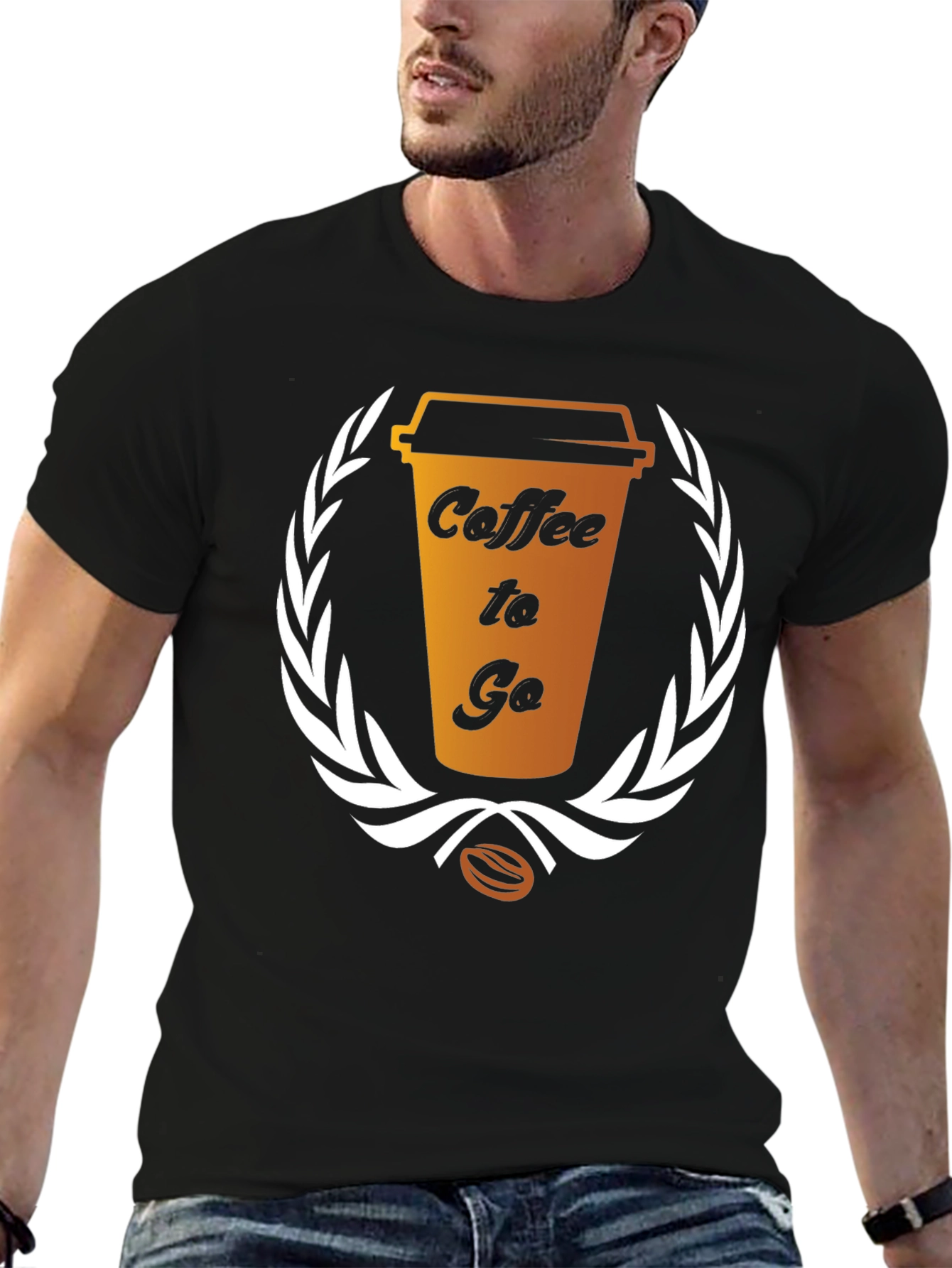 Coffee To Go Graphic Tee - Black Unisex T-Shirt