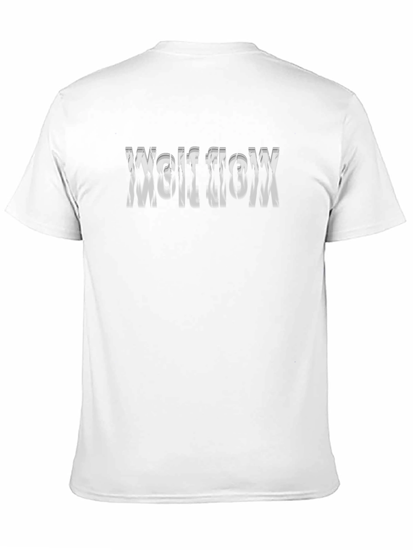 Wolf Flow Graphic Print Black T-Shirt
