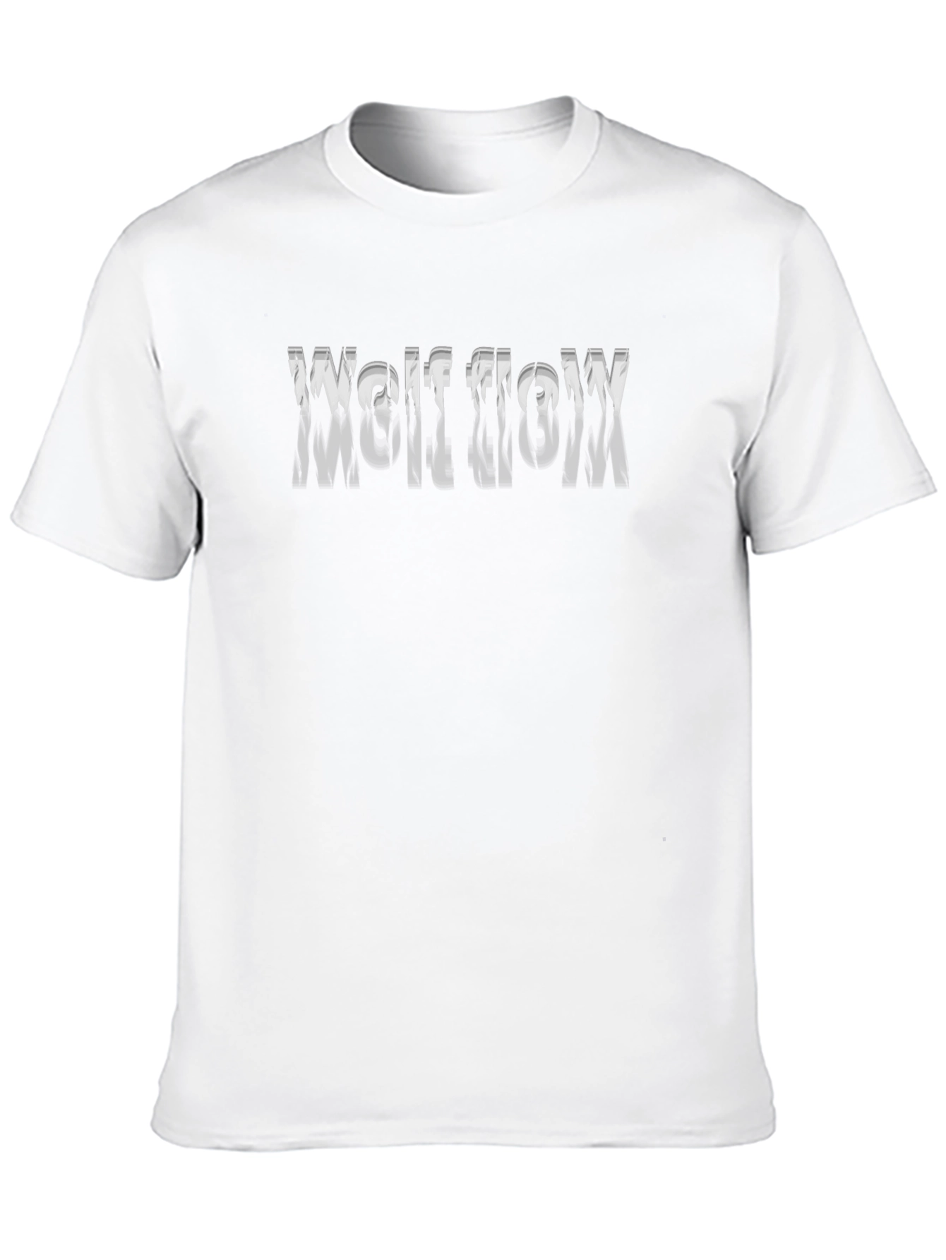 Wolf Flow Graphic Print Black T-Shirt