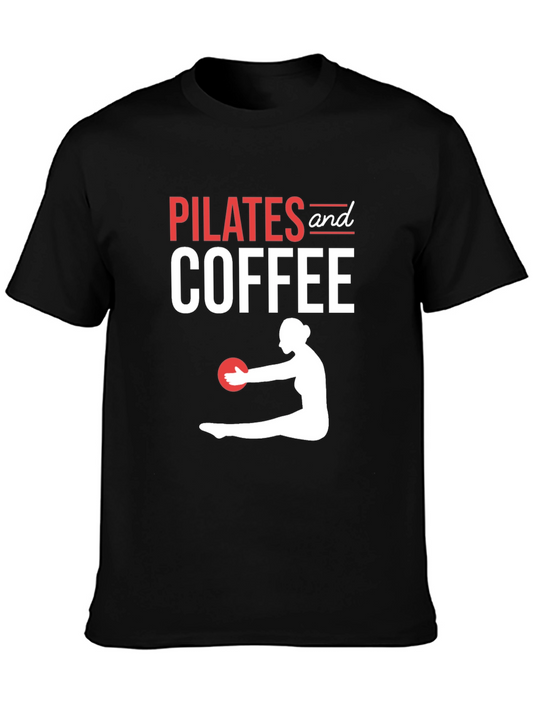 Pilates and Coffee Graphic T-Shirt